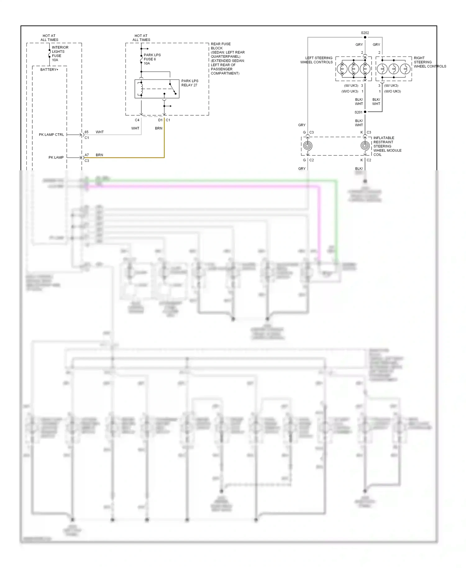 Chevrolet Malibu VI (2003-2006) hvac control module wiring diagram  (3 of 4)