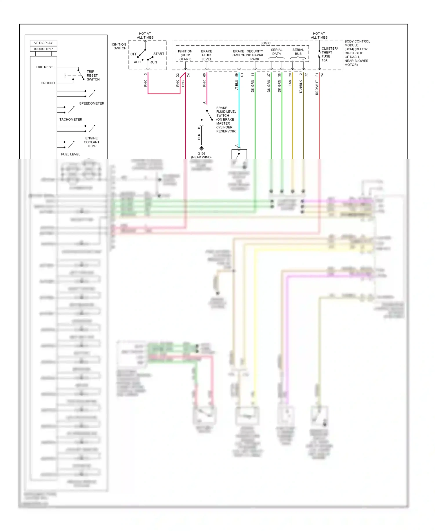 Chevrolet Malibu VI (2003-2006) ignition switch wiring diagram  (2 of 5)