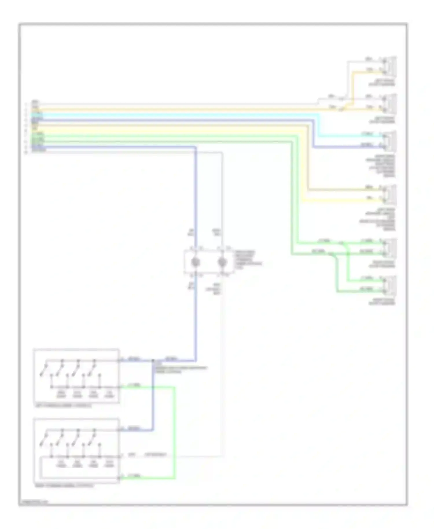 Wiring diagram inflatable restraint steering wheel module coil for Chevrolet Malibu VI (2003-2006) (2 of 8)
