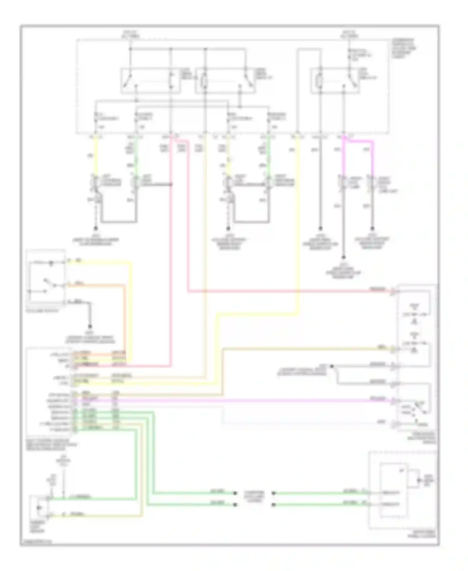 Wiring diagram left low beam headlamp for Chevrolet Malibu VI (2003-2006) (1 of 1)