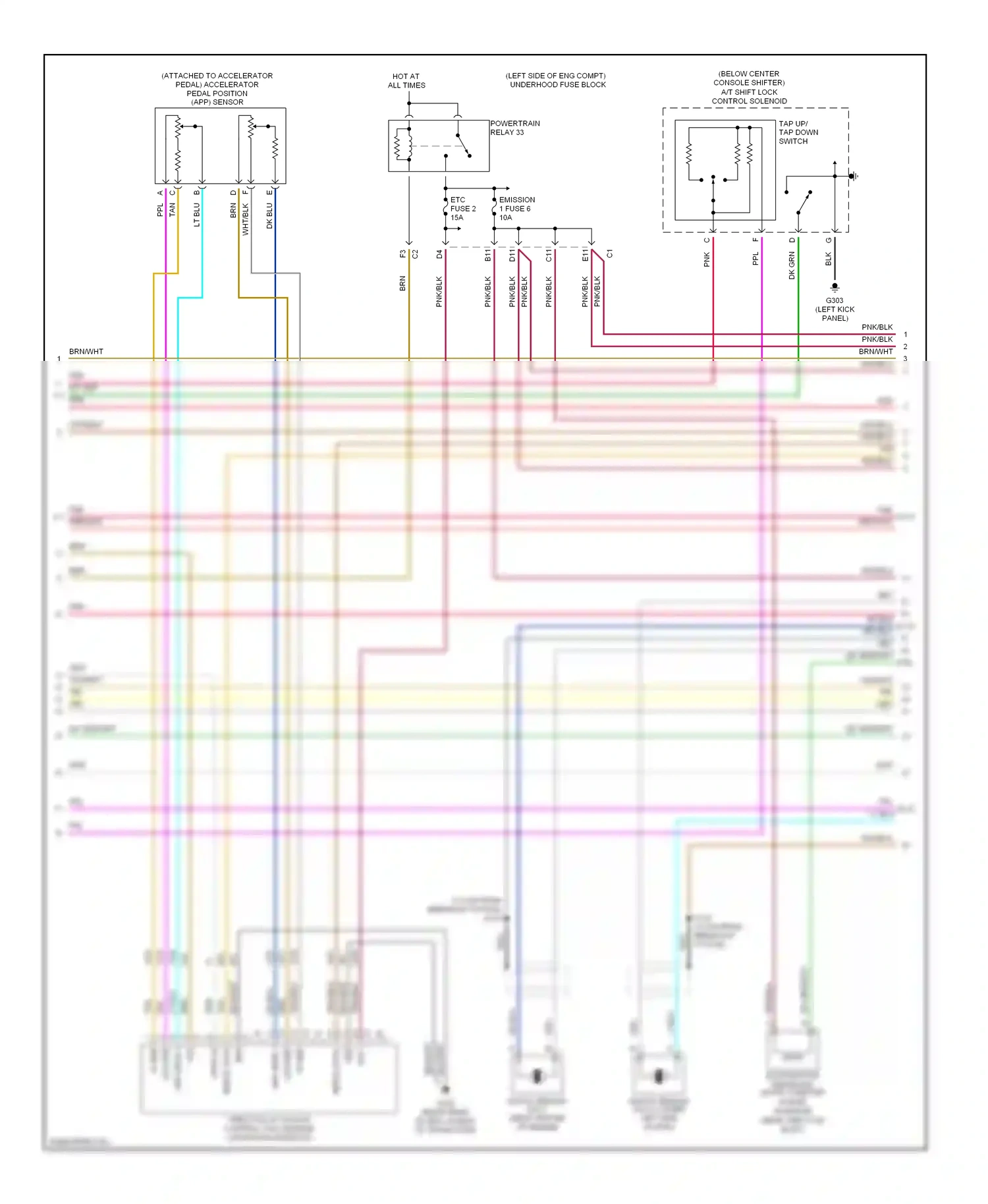Wiring diagram low ref for Chevrolet Malibu VI (2003-2006) (8 of 12)