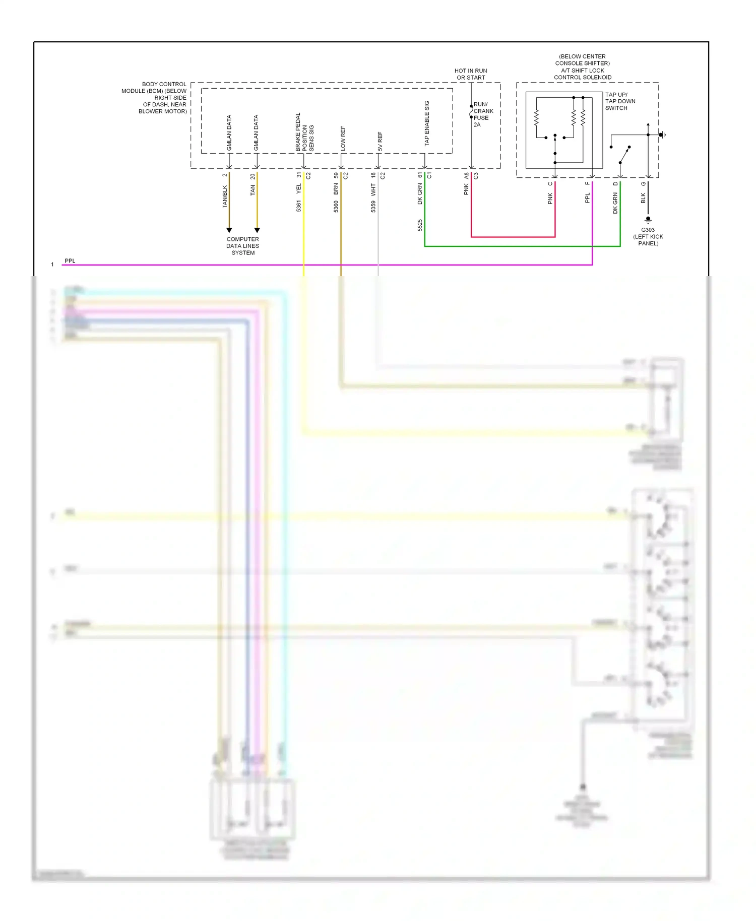 Wiring diagram low ref for Chevrolet Malibu VI (2003-2006) (2 of 12)