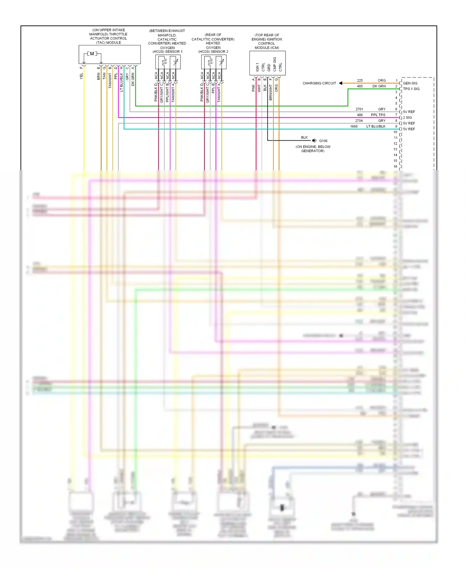 Wiring diagram low ref for Chevrolet Malibu VI (2003-2006) (6 of 12)