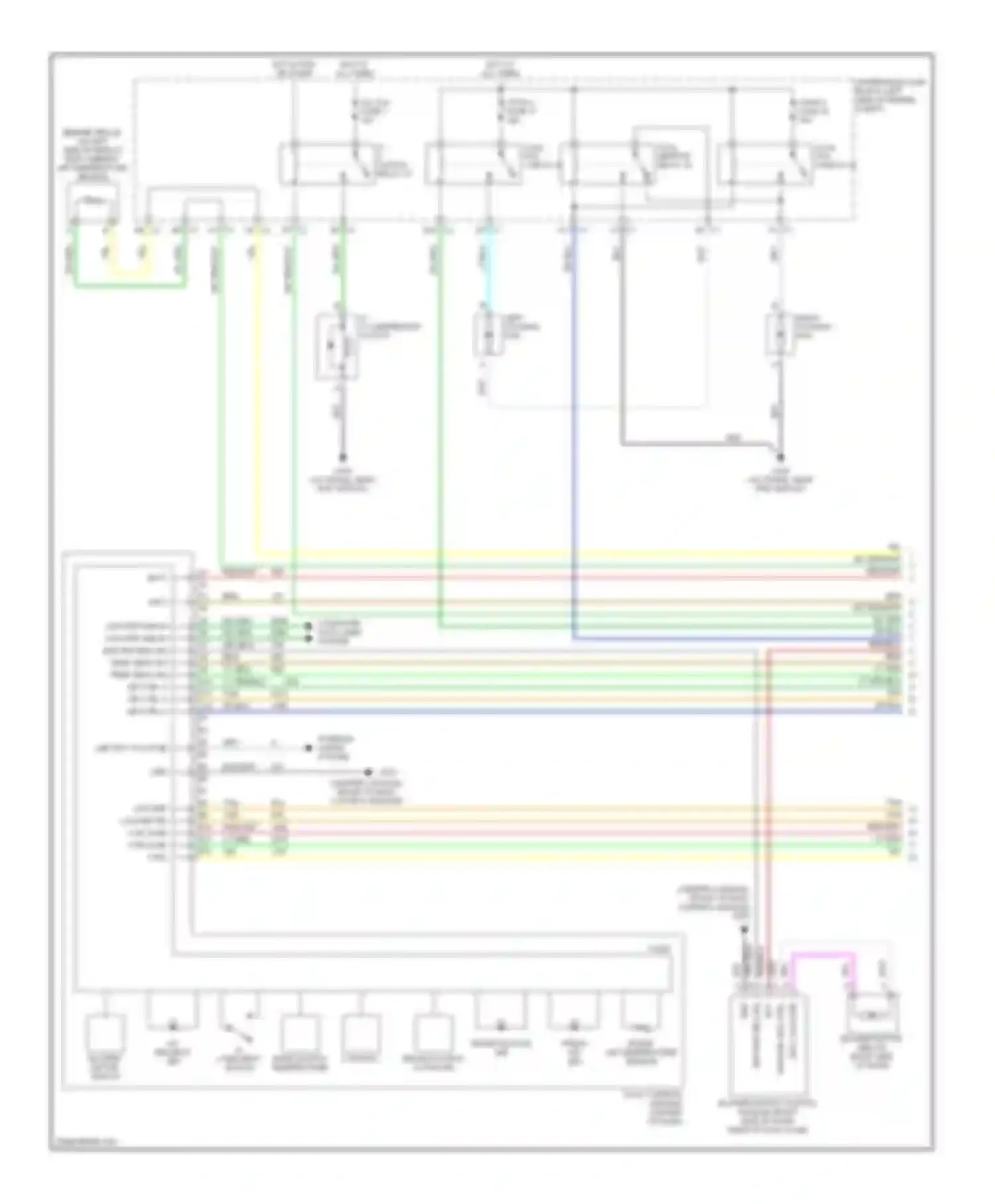 Wiring diagram mode switch temperature control for Chevrolet Malibu VI (2003-2006) (1 of 1)