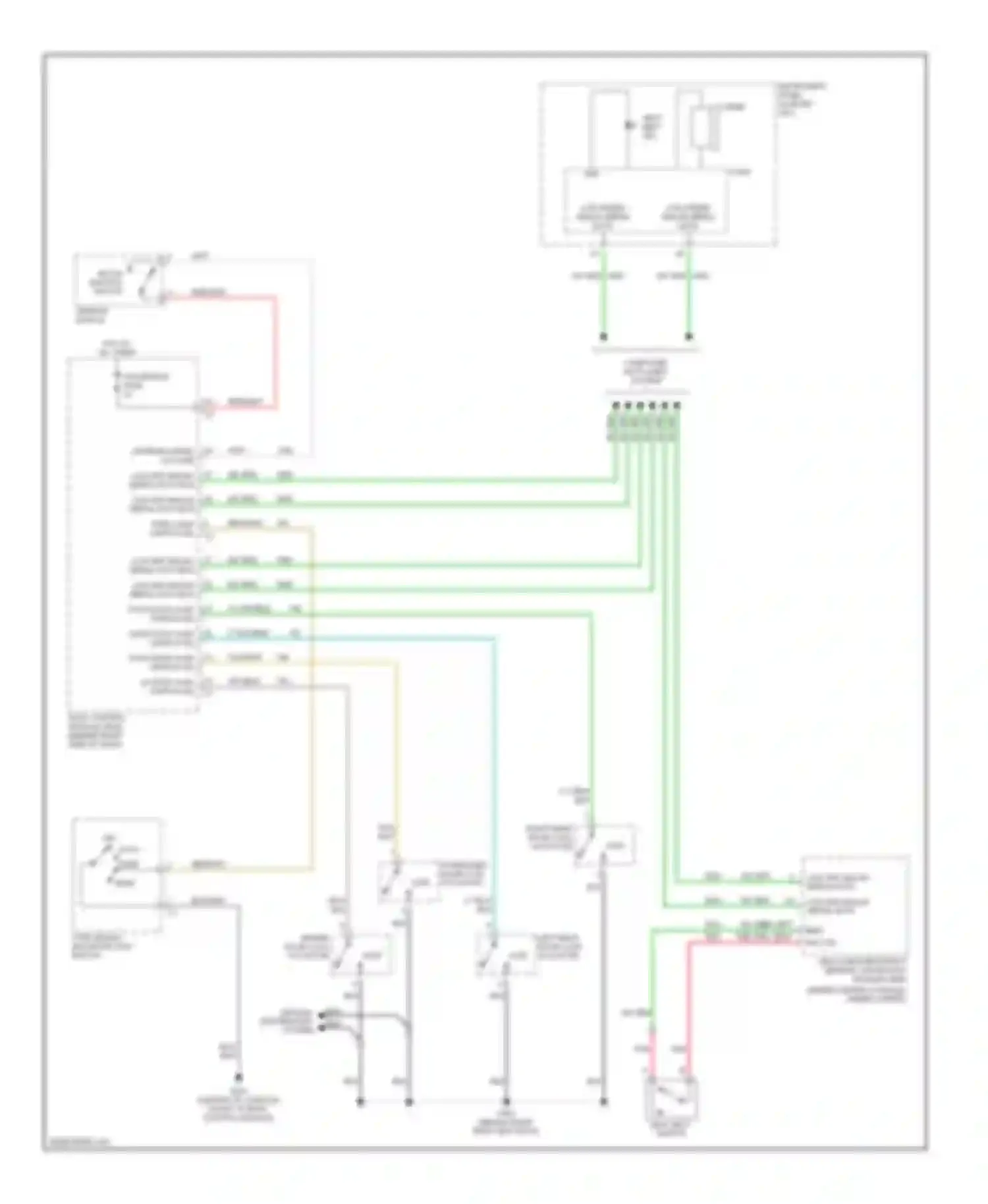 Wiring diagram pass door ajar switch sig for Chevrolet Malibu VI (2003-2006) (1 of 1)