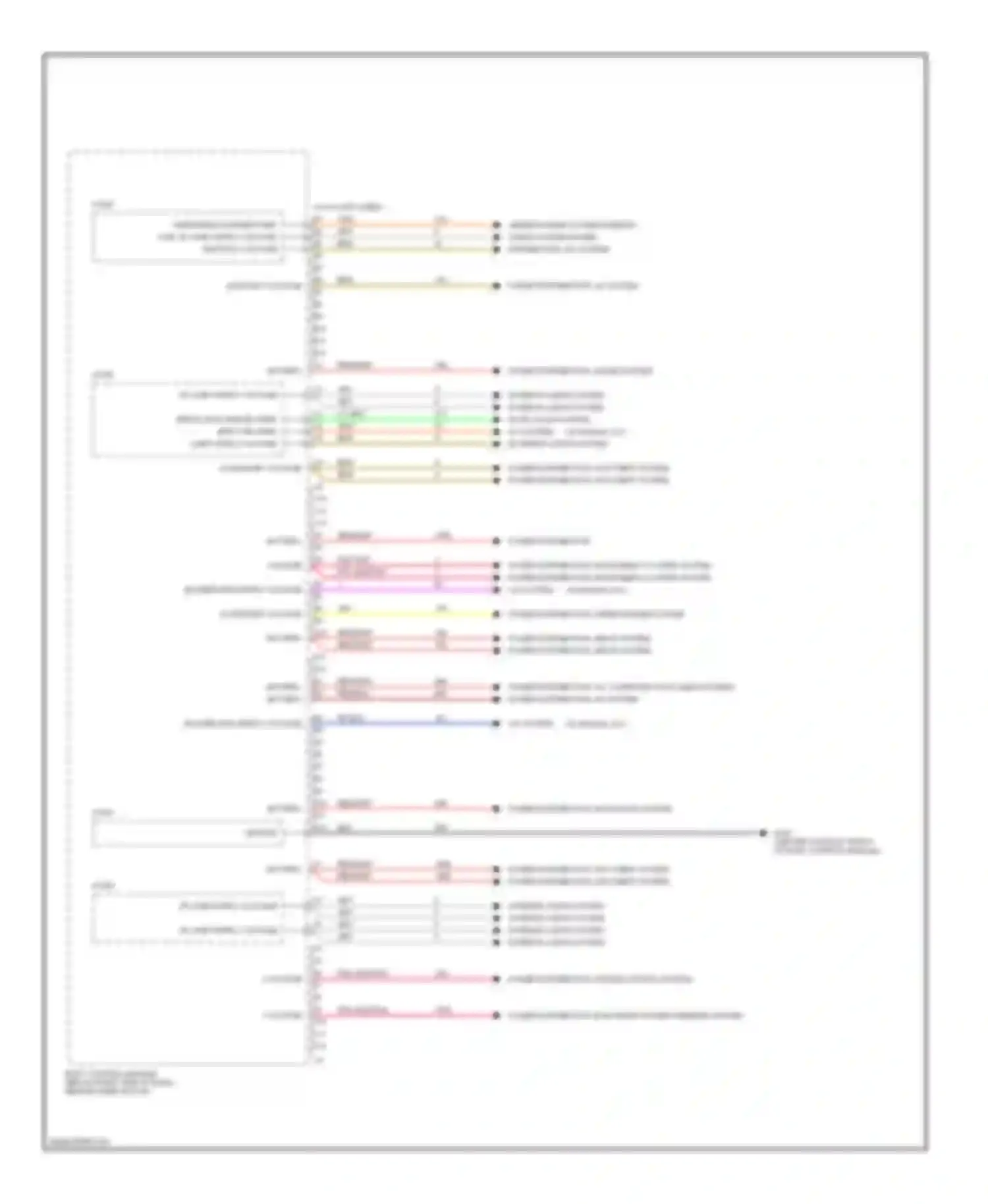 Wiring diagram power distribution, navigation system for Chevrolet Malibu VI (2003-2006) (1 of 1)