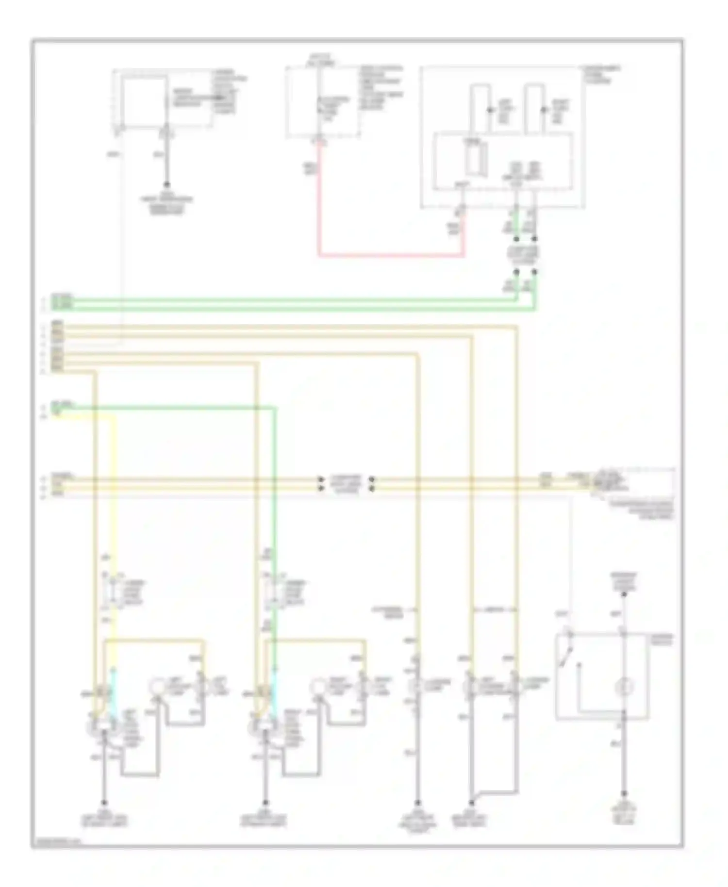 Wiring diagram right tail/ stop/ turn signal lamp for Chevrolet Malibu VI (2003-2006) (2 of 3)