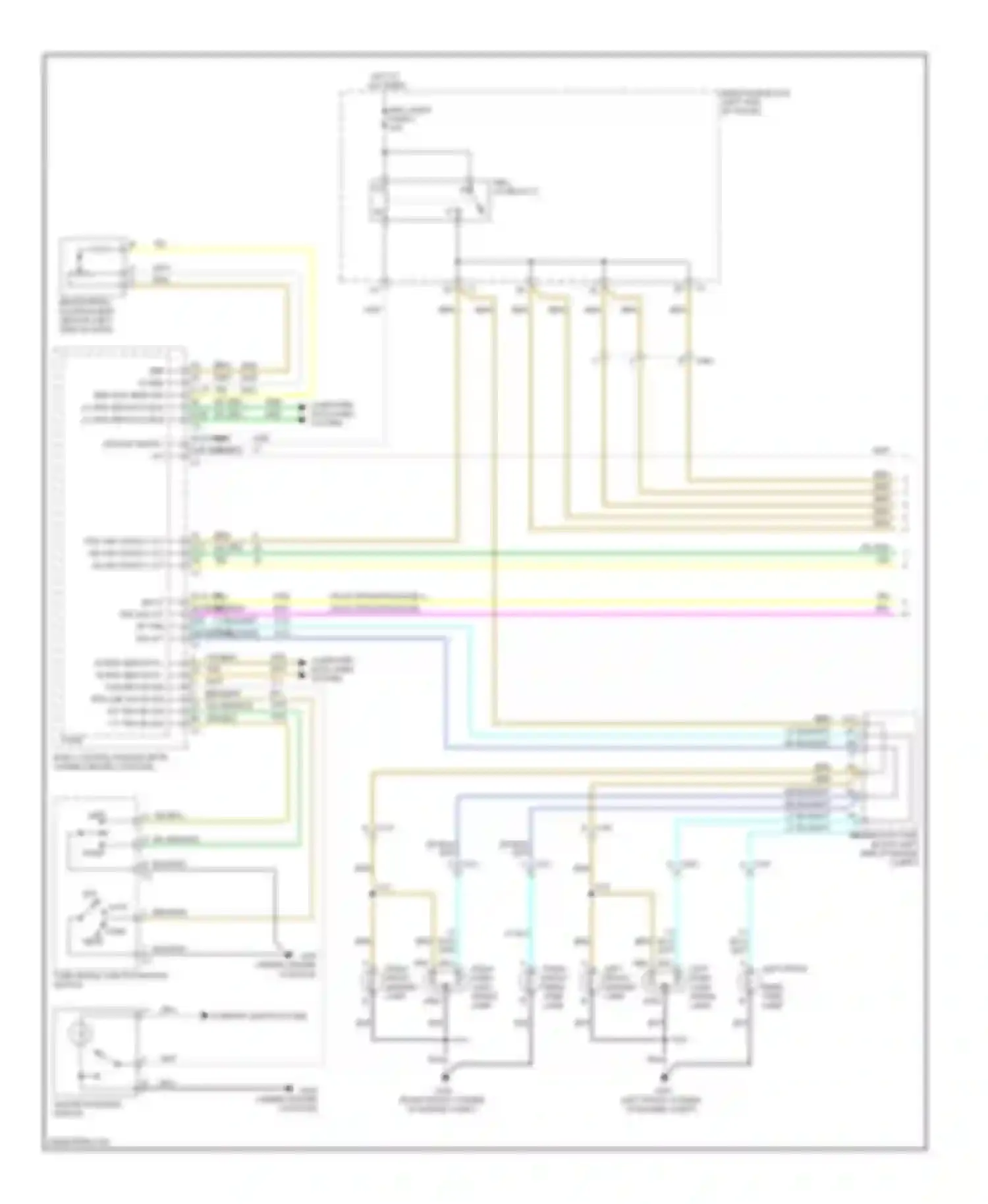 Malibu Chevrolet VII (2008-2012): Exterior lamps circuit (1 of 2)