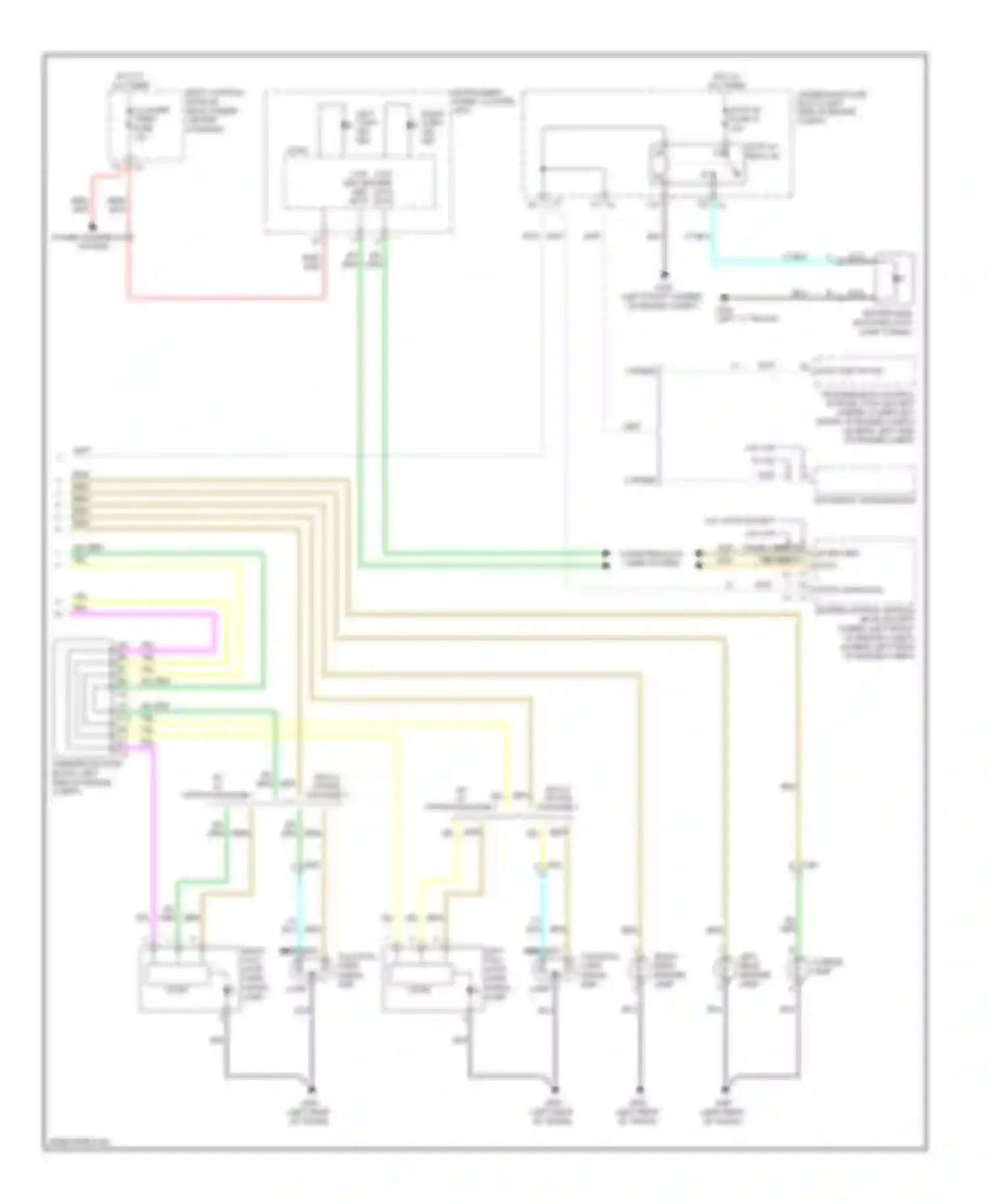 Malibu Chevrolet VII (2008-2012): Exterior lamps circuit (2 of 2)