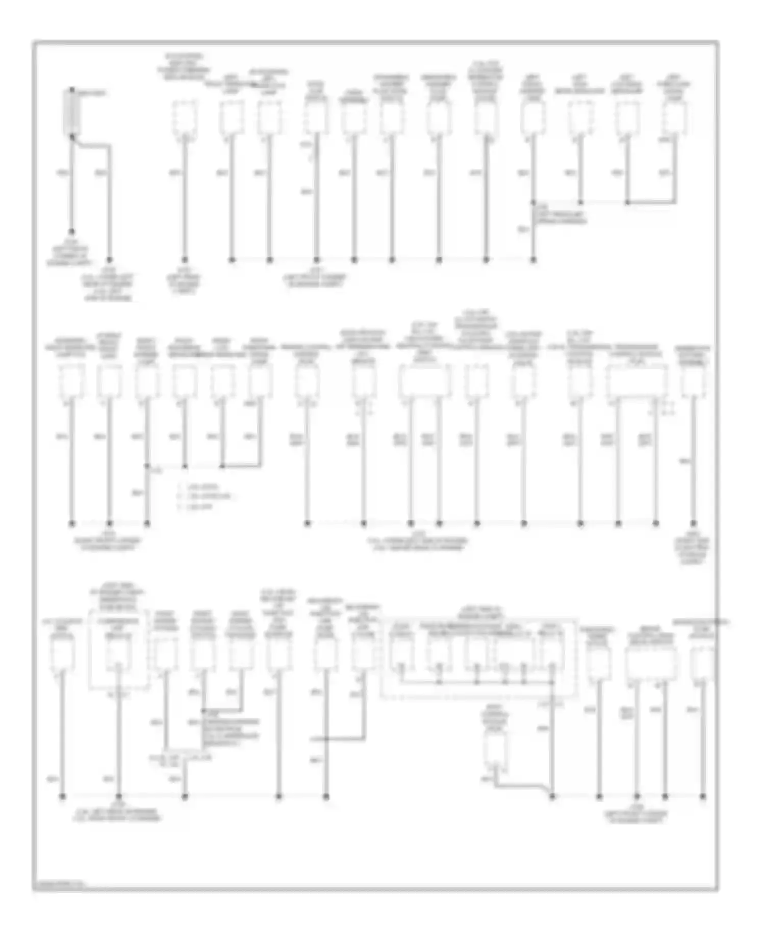 Malibu Chevrolet VII (2008-2012): Ground distribution circuit (1 of 3)