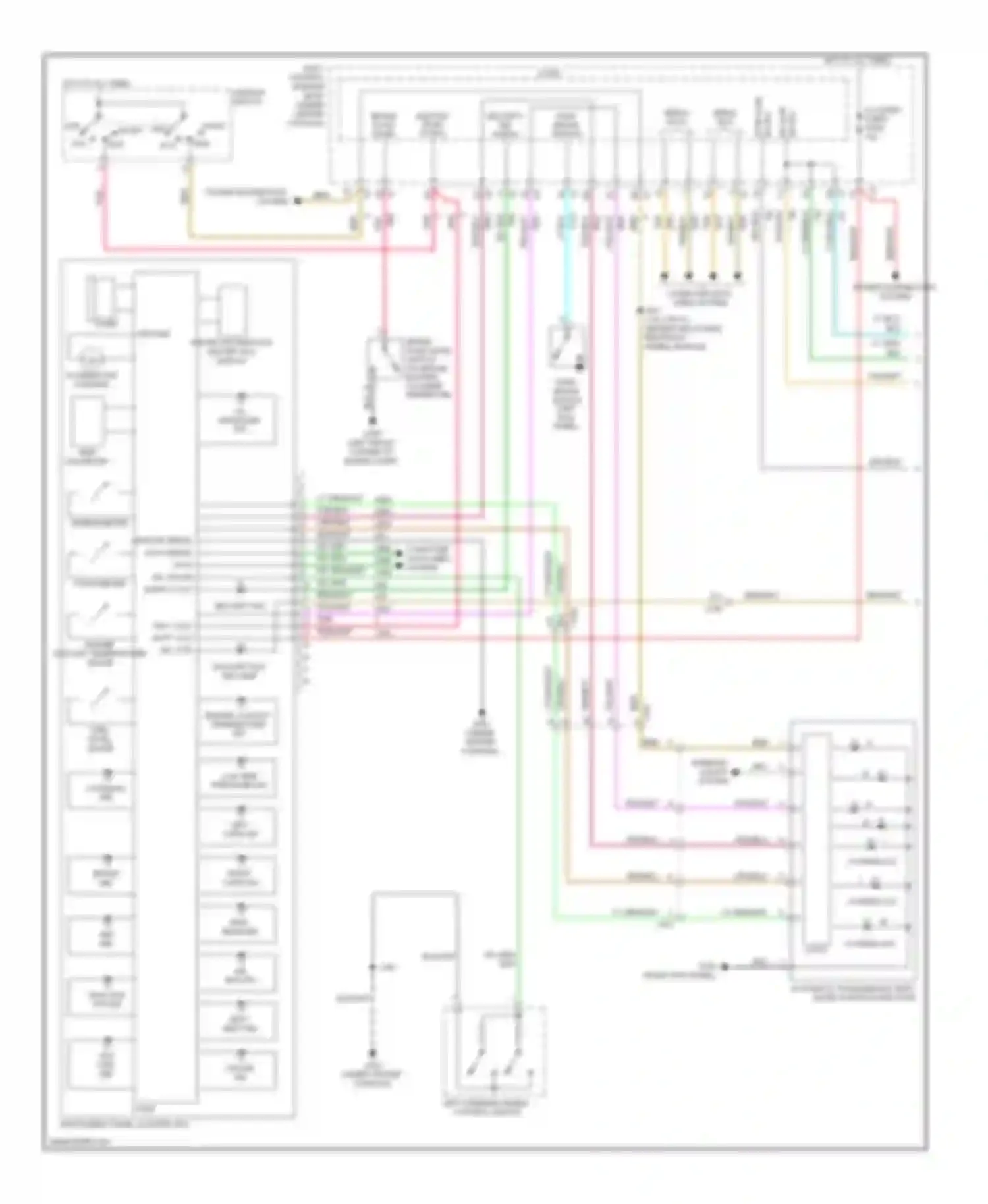Malibu Chevrolet VII (2008-2012): Instrument cluster circuit (1 of 2)