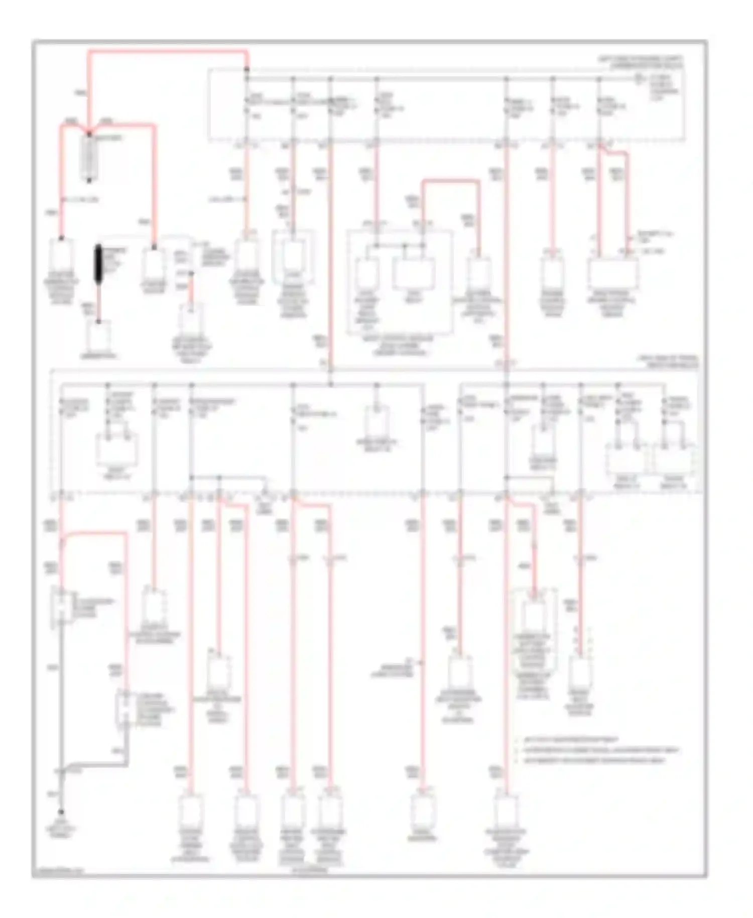 Malibu Chevrolet VII (2008-2012): Power distribution circuit (1 of 4)