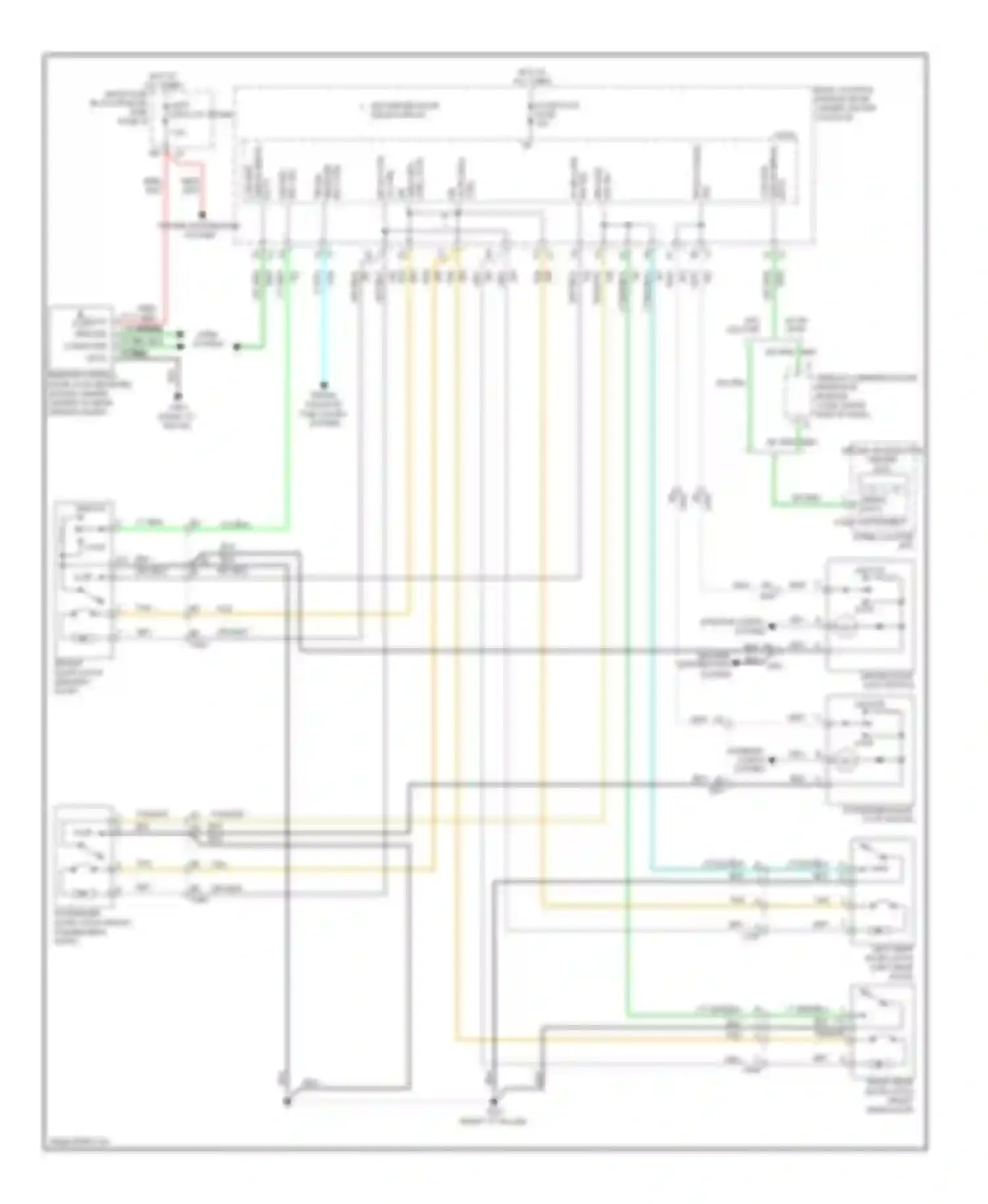 Malibu Chevrolet VII (2008-2012): Power door locks circuit