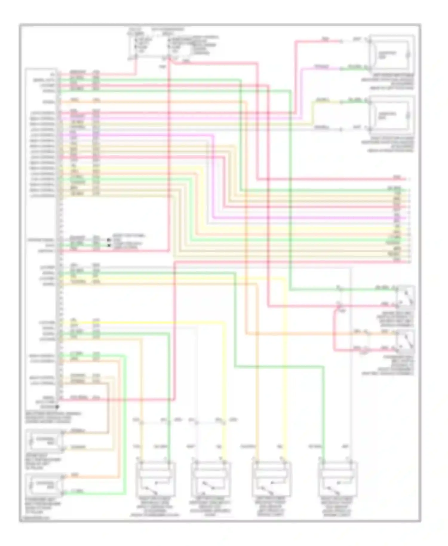 Malibu Chevrolet VII (2008-2012): Supplemental restraints circuit (1 of 3)