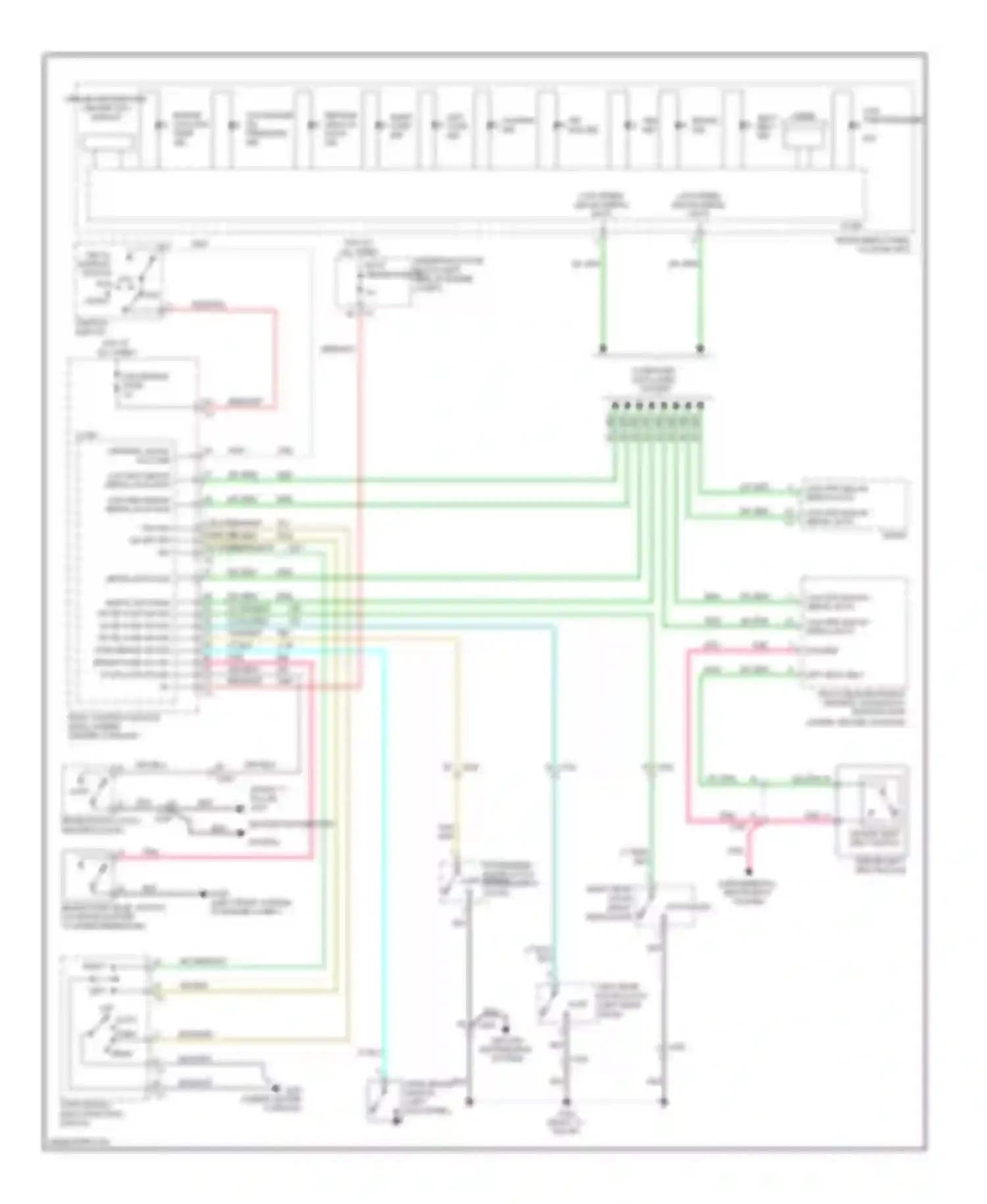 Malibu Chevrolet VII (2008-2012): Warning systems circuit