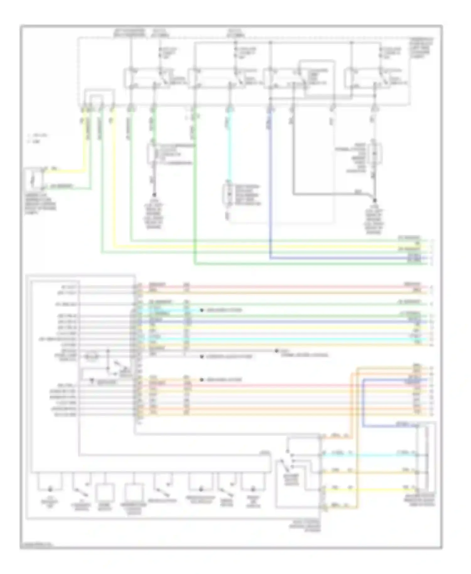 Wiring diagram a/c request switch for Chevrolet Malibu VII (2008-2012) (2 of 2)