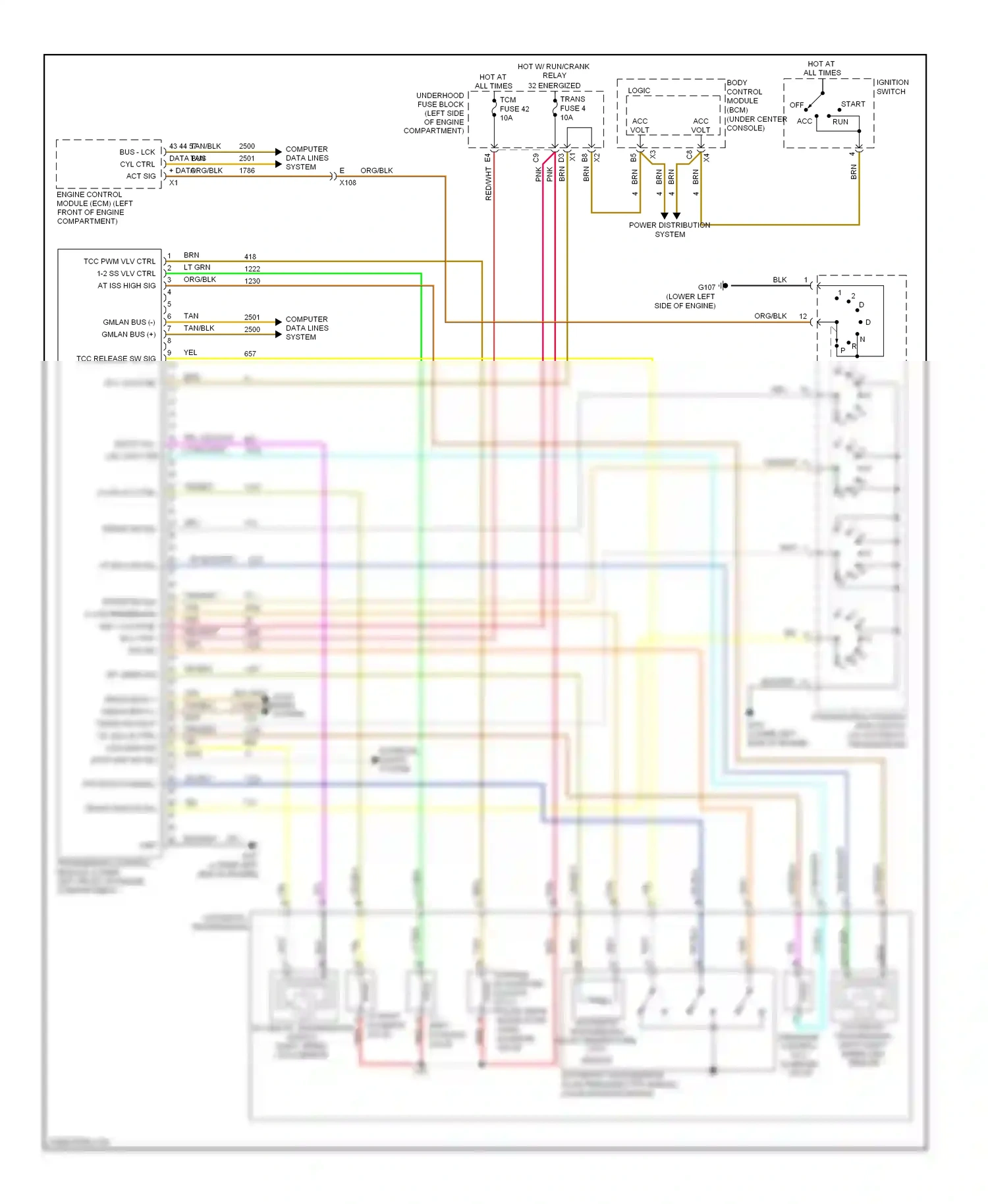 Chevrolet Malibu VII (2008-2012) body control module wiring diagram  (1 of 2)