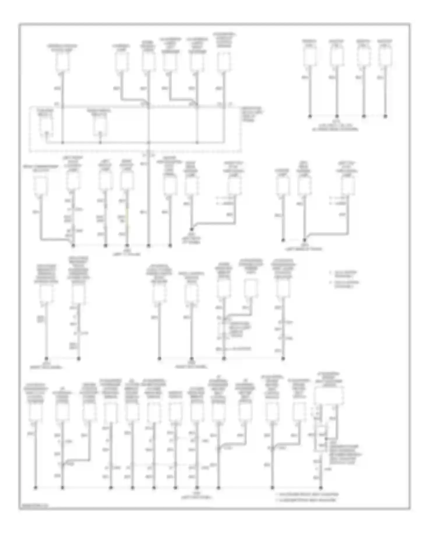 Wiring diagram center console flood lamp for Chevrolet Malibu VII (2008-2012) (2 of 2)