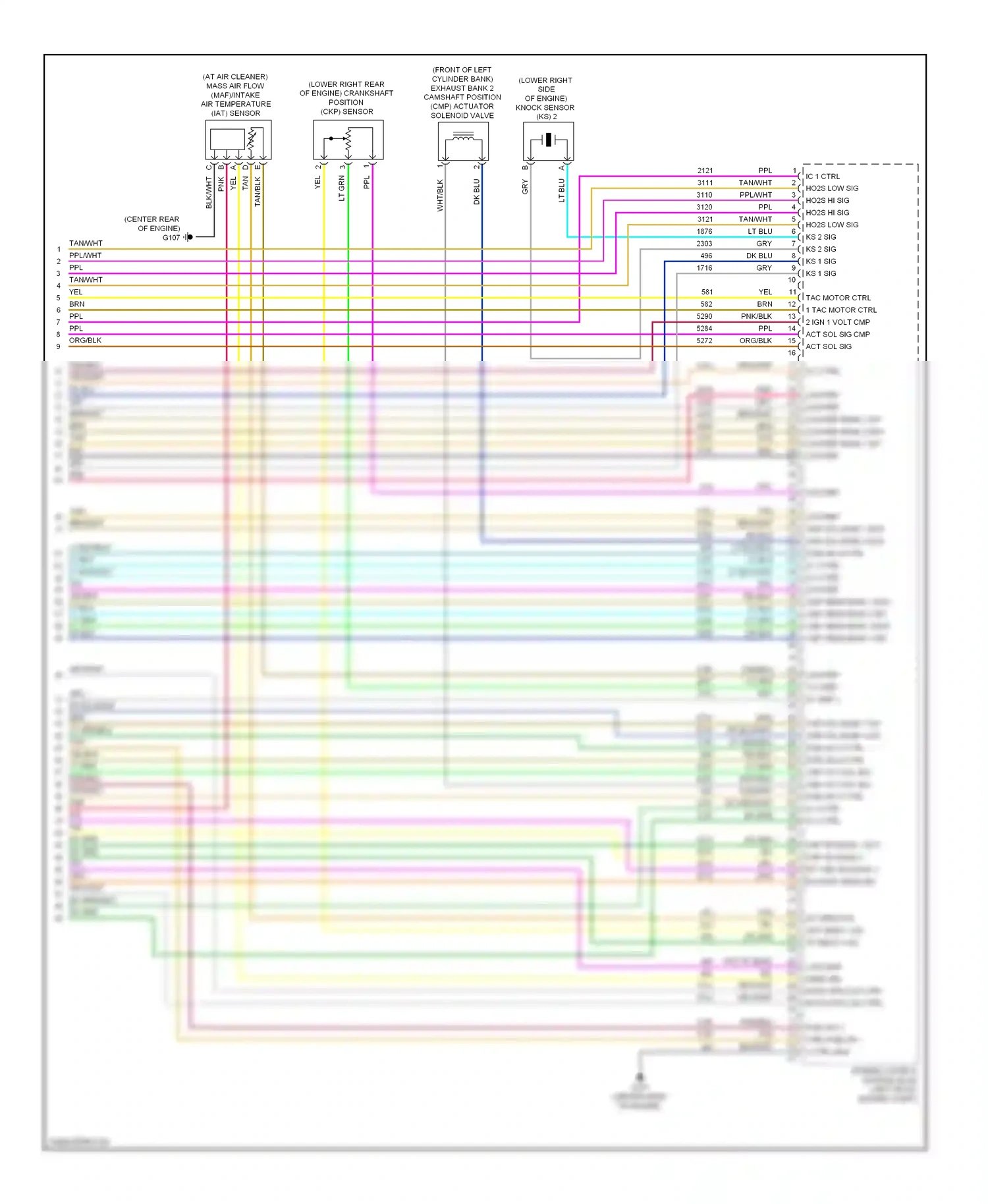 Chevrolet Malibu VII (2008-2012) engine compt) wiring diagram  (6 of 6)
