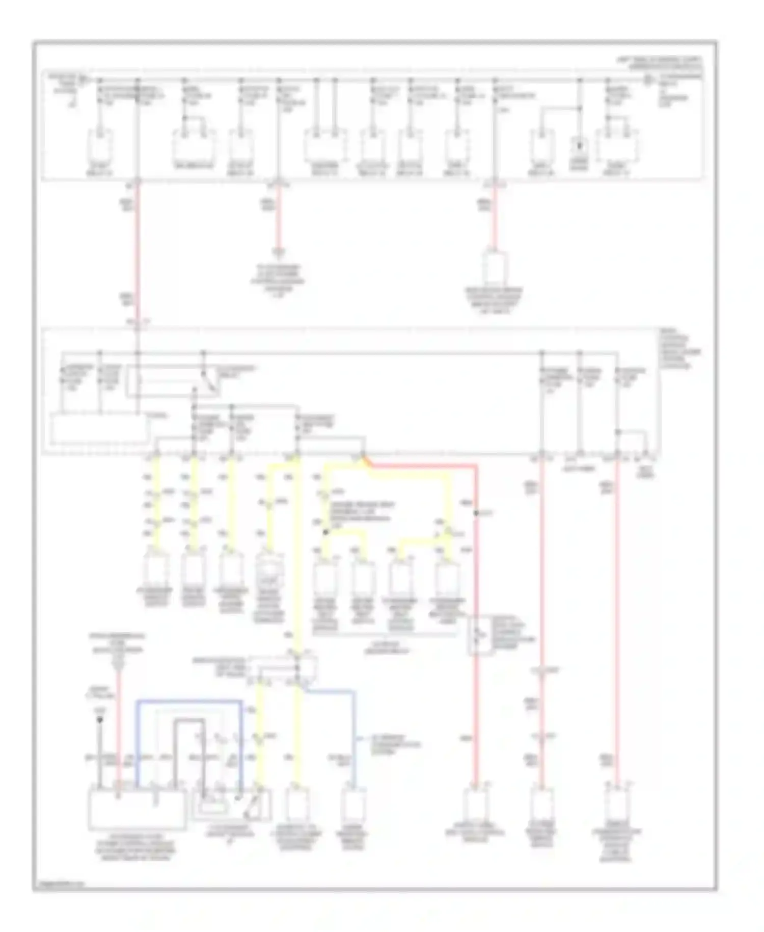 Wiring diagram outside rearview mirror switch for Chevrolet Malibu VII (2008-2012) (2 of 2)