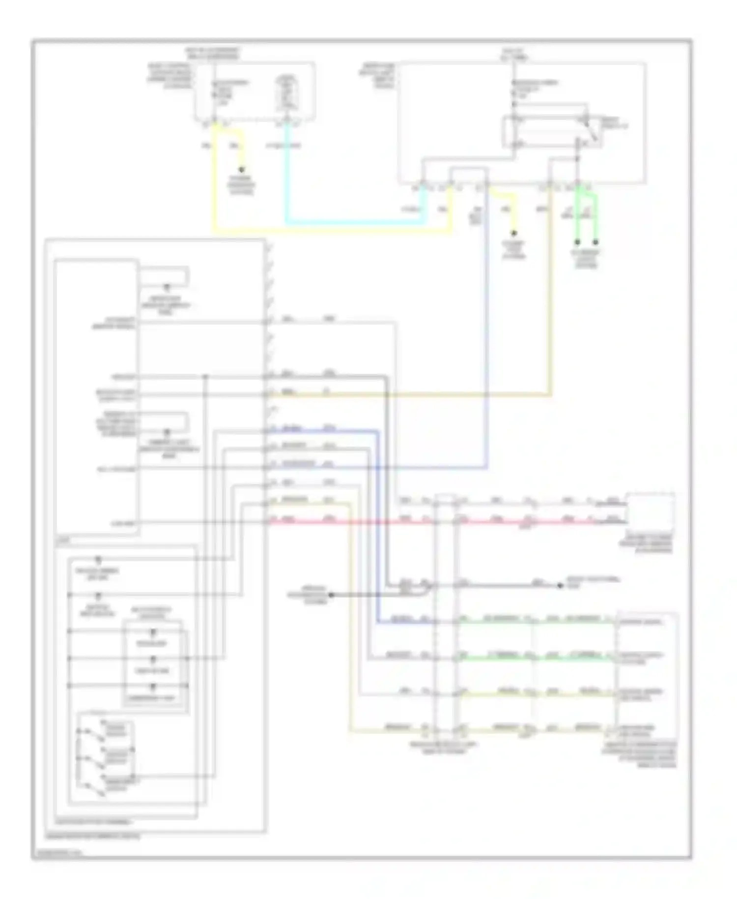 Wiring diagram power windows system for Chevrolet Malibu VII (2008-2012) (1 of 2)