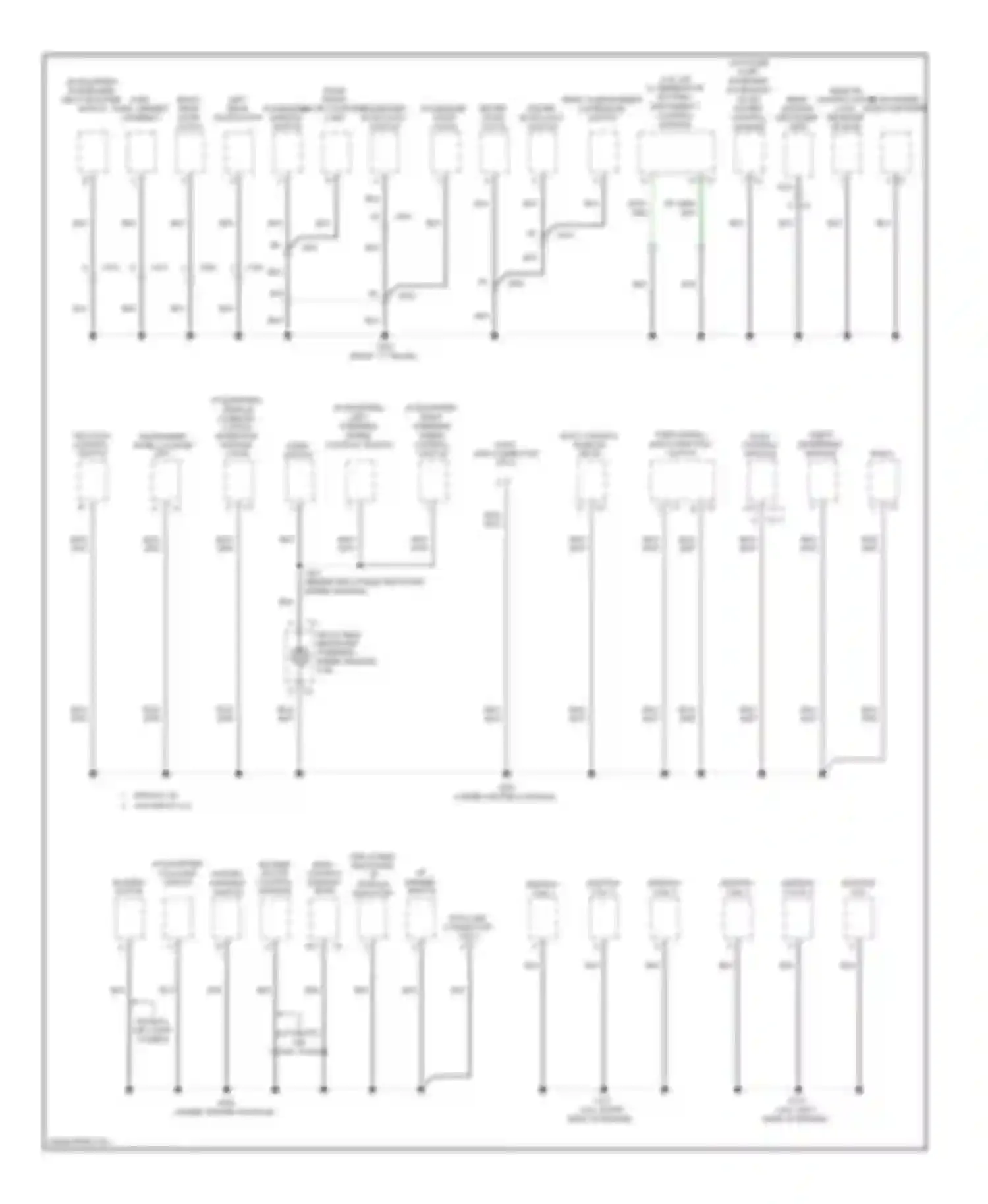 Wiring diagram rear window defogger grid for Chevrolet Malibu VII (2008-2012) (2 of 2)
