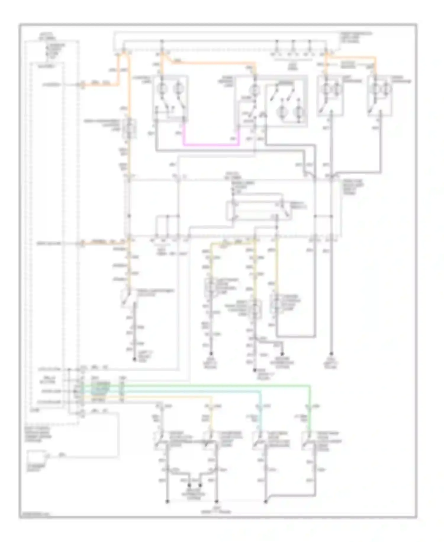Wiring diagram right front door courtesy lamp for Chevrolet Malibu VII (2008-2012) (1 of 2)