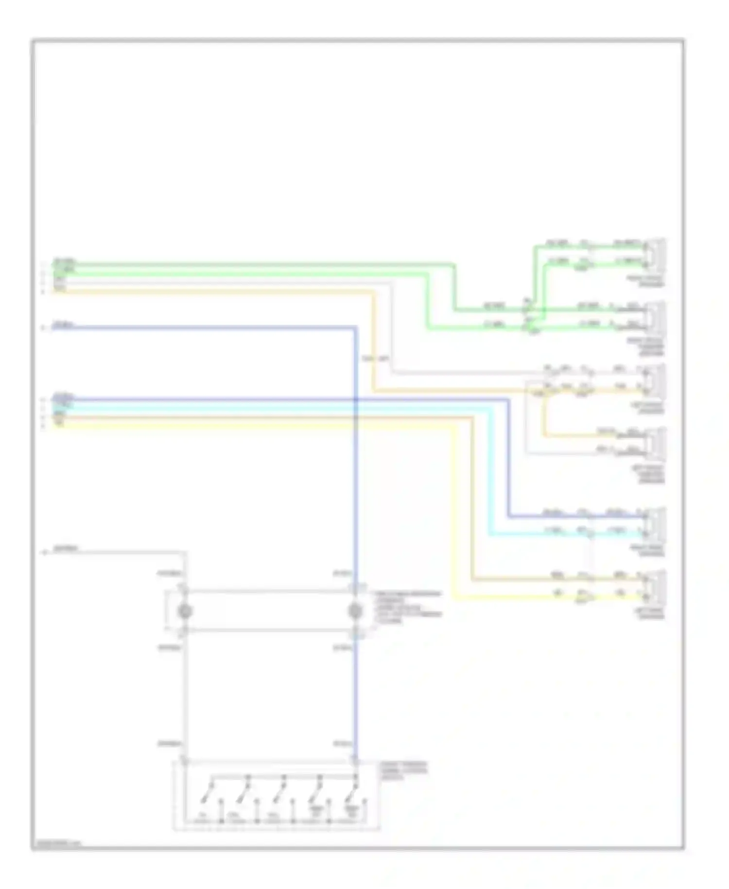 Wiring diagram right front tweeter speaker for Chevrolet Malibu VII (2008-2012) (1 of 3)