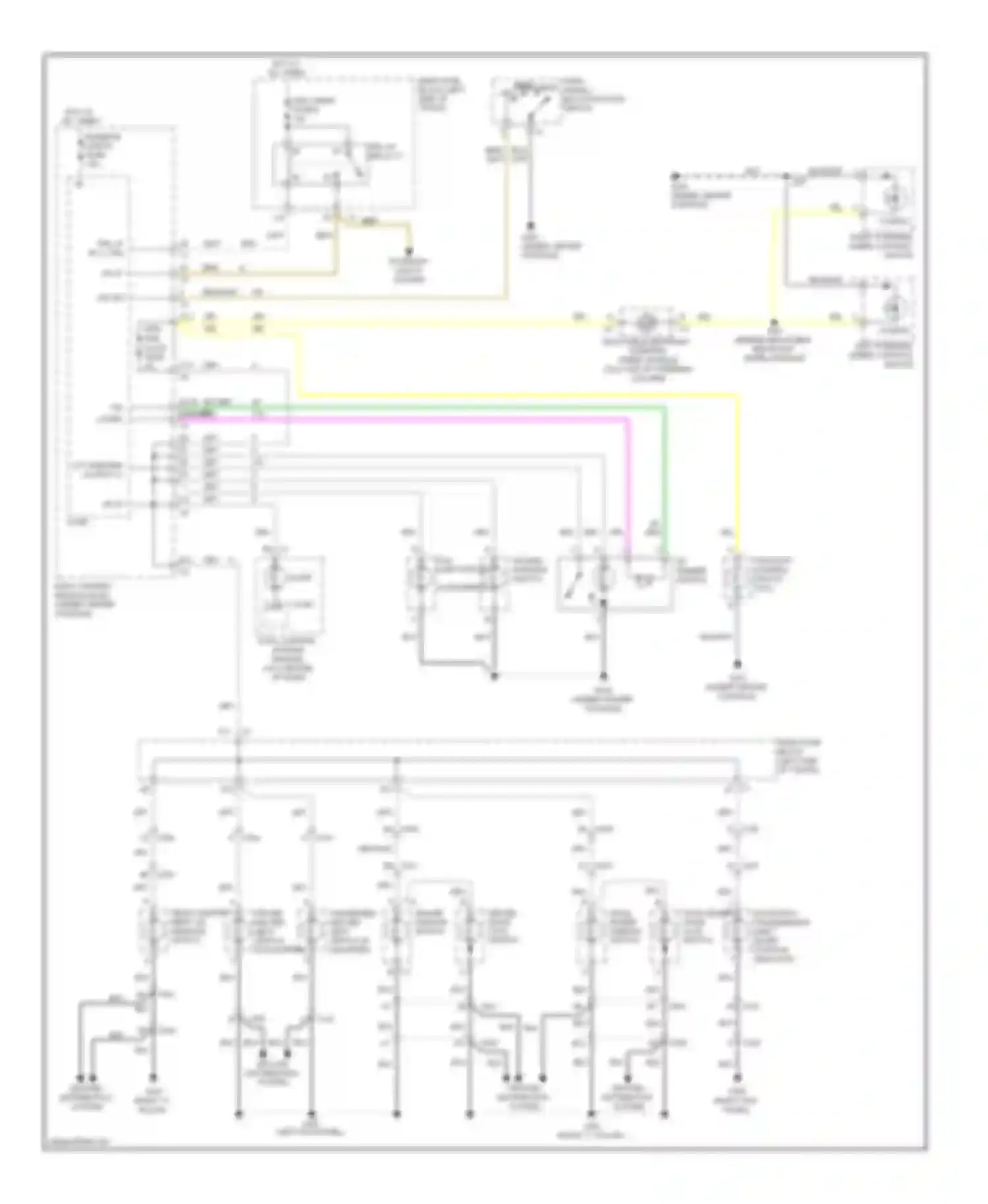Wiring diagram turn signal/ multi-function switch park auto head off for Chevrolet Malibu VII (2008-2012) (1 of 1)