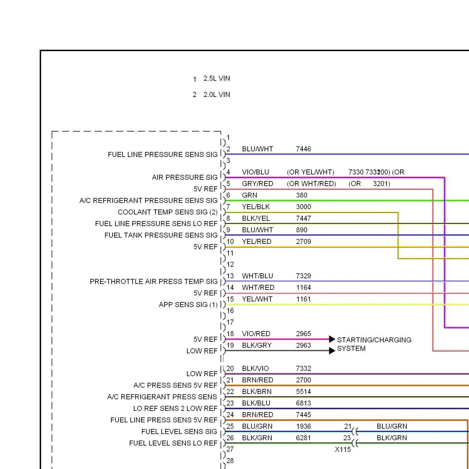 demo - Wiring diagram engine performance 2.0l vin x (1 of 6) Wiring diagram engine performance 2.0l vin x (1 of 6)