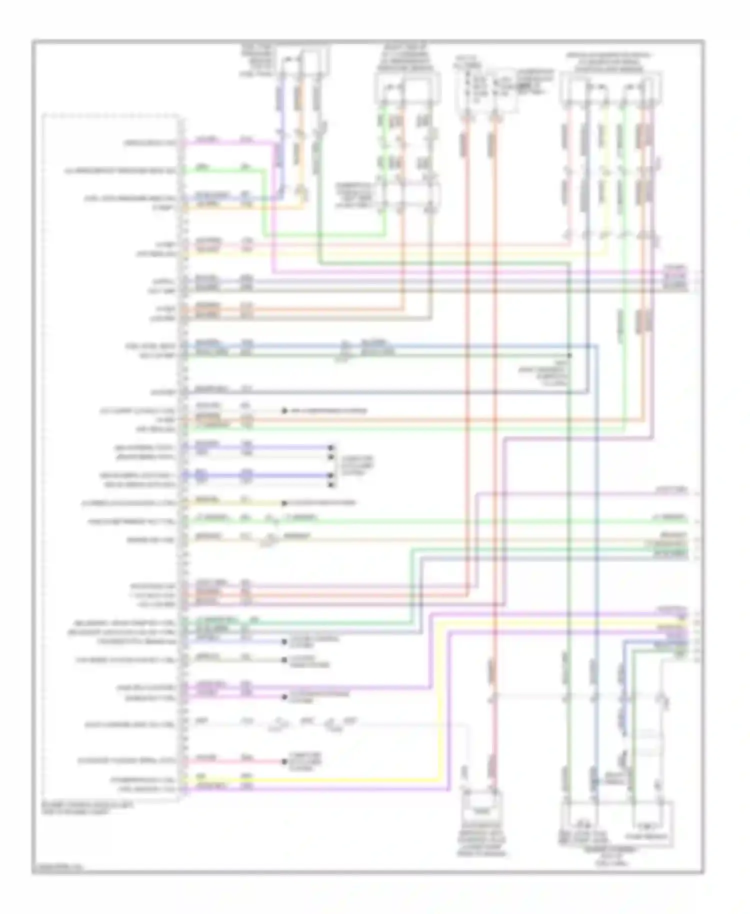 Malibu Chevrolet VIII facelift (2013-2016): Wiring diagram engine performance 2.4l vin r, engine controls circuit (1 of 6)
