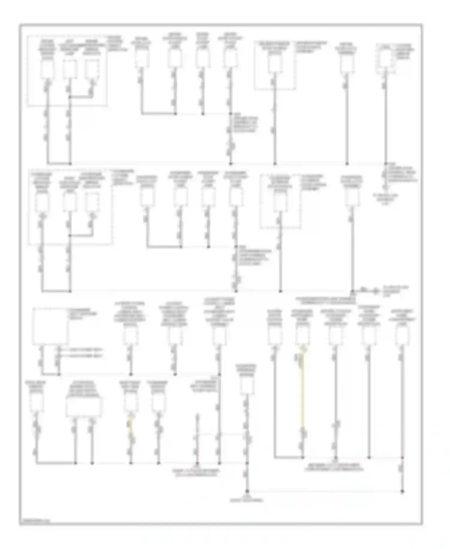 Malibu Chevrolet VIII facelift (2013-2016): Ground distribution circuit (3 of 6)