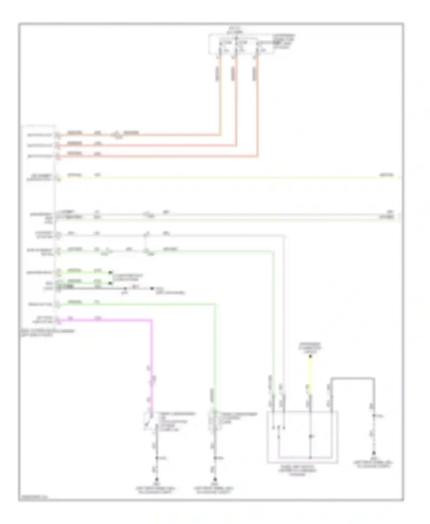Malibu Chevrolet VIII facelift (2013-2016): Courtesy lamps circuit (1 of 3)