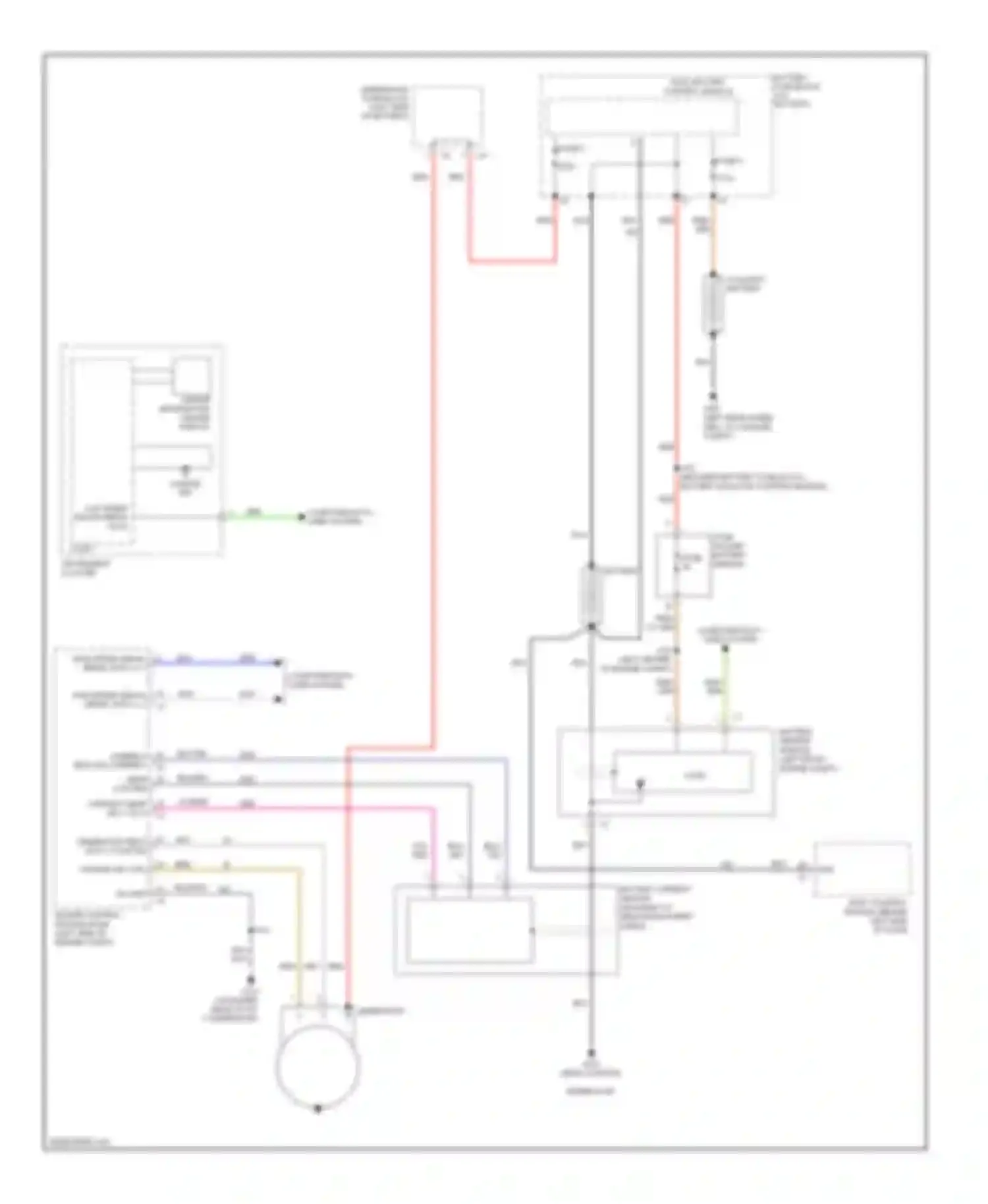 Malibu Chevrolet VIII facelift (2013-2016): Charging circuit, with stop/start system