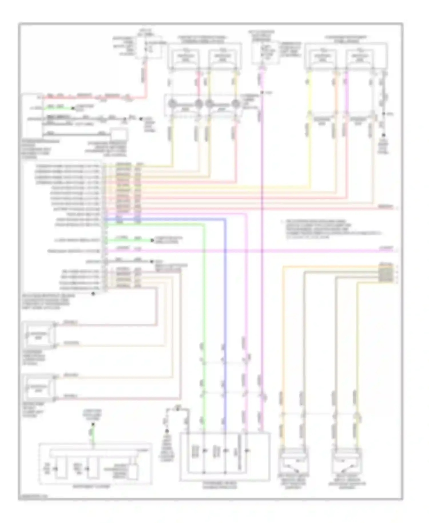 Malibu Chevrolet VIII facelift (2013-2016): Supplemental restraints circuit (1 of 3)