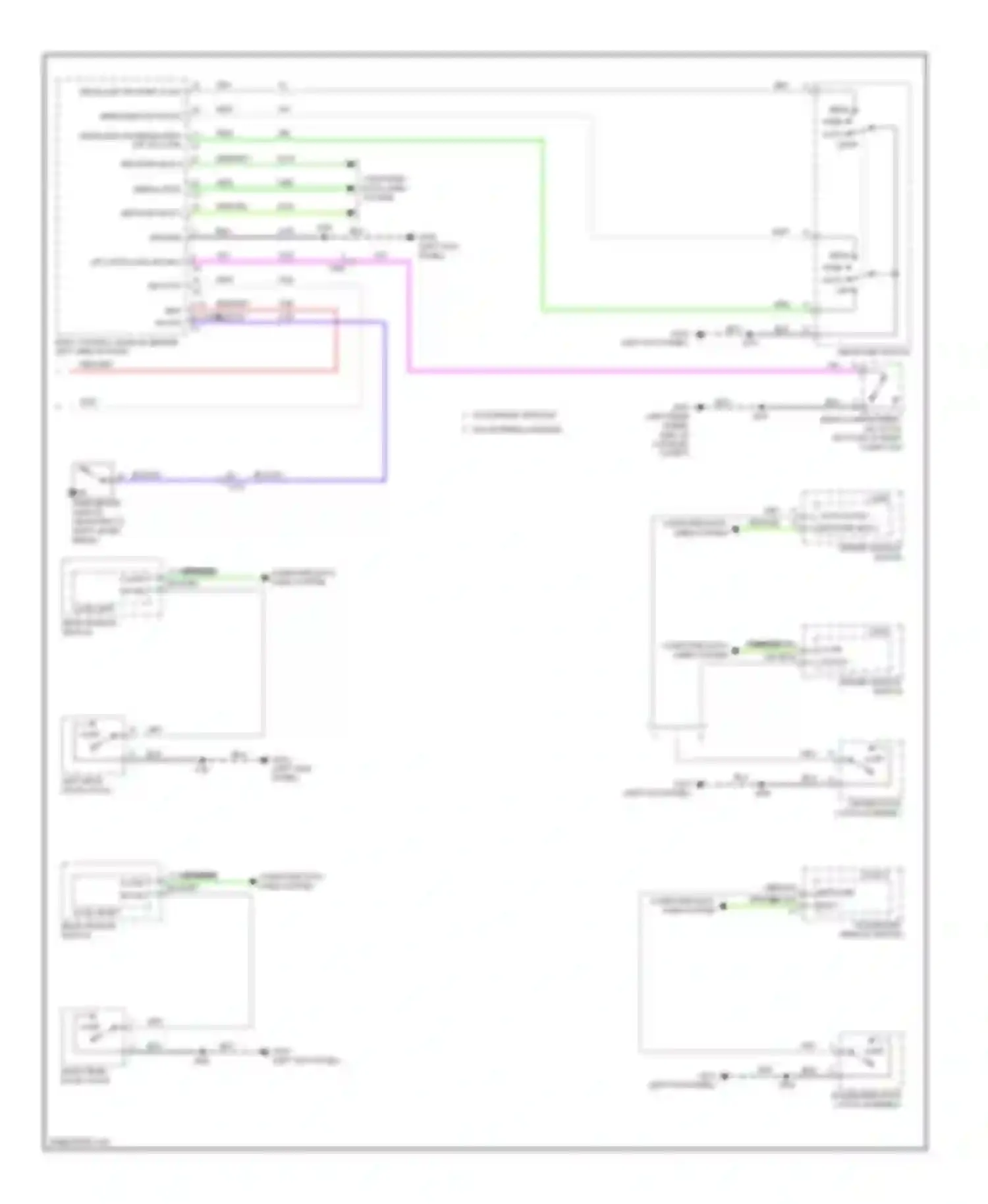 Malibu Chevrolet VIII facelift (2013-2016): Warning systems circuit (2 of 2)