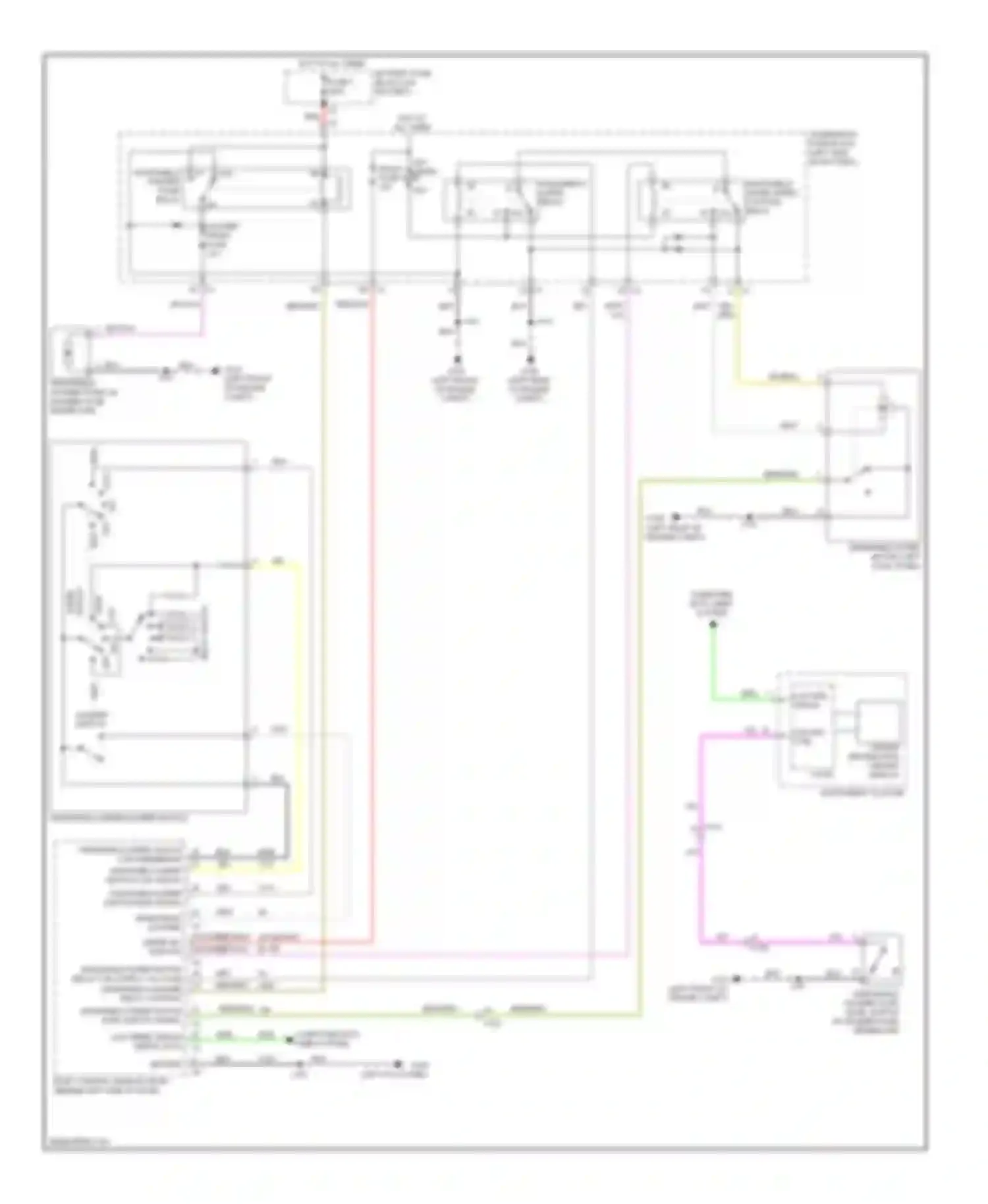 Malibu Chevrolet VIII facelift (2013-2016): Wiper/washer circuit