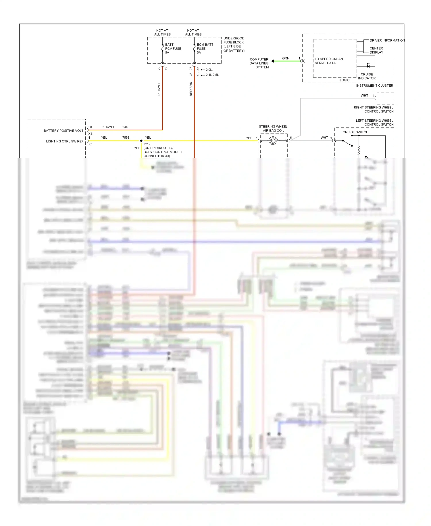 Wiring diagram 5 volt reference 2 for Chevrolet Malibu VIII facelift (2013-2016) (1 of 1)