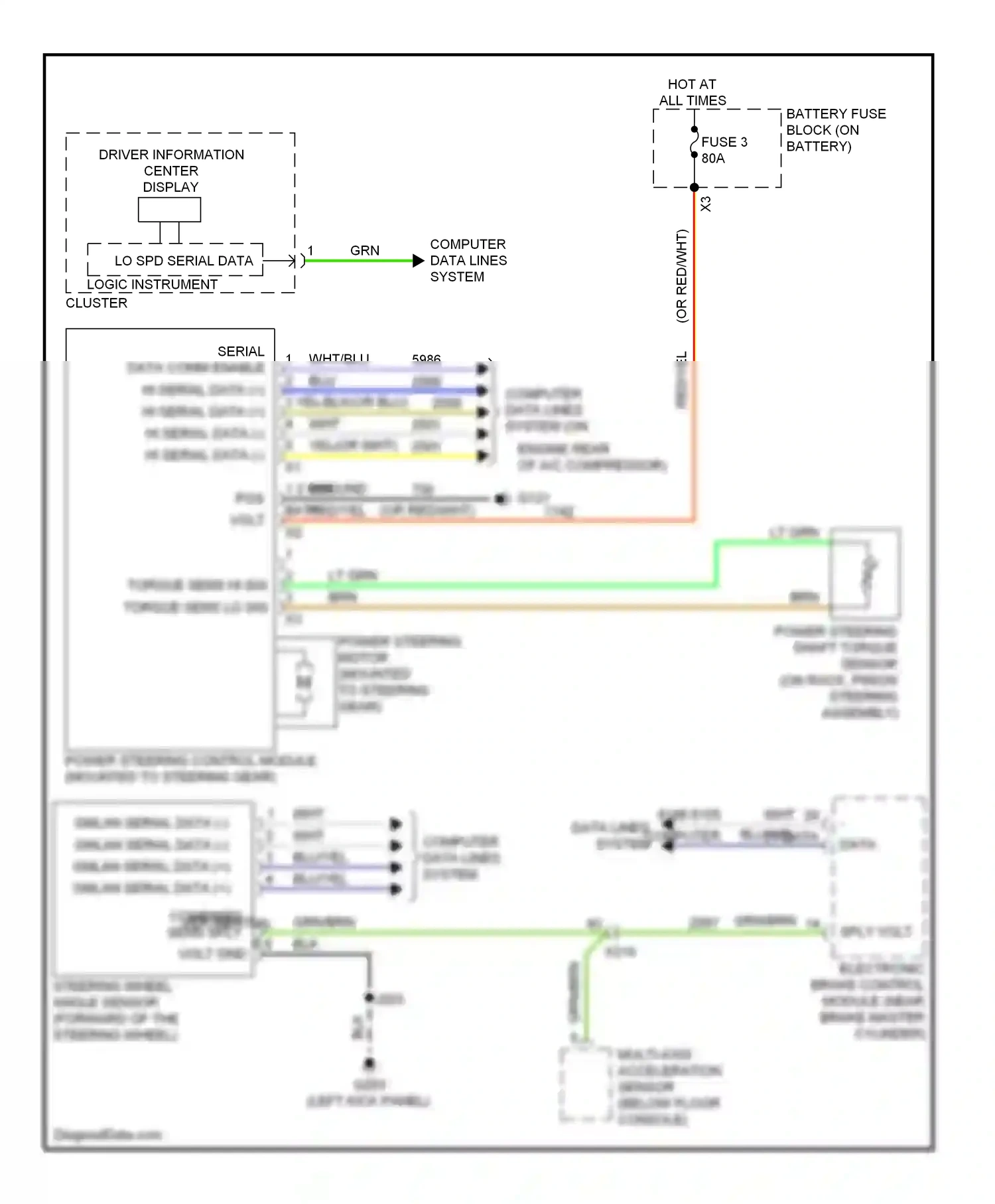 Chevrolet Malibu VIII facelift (2013-2016) computer data lines system wiring diagram  (21 of 136)