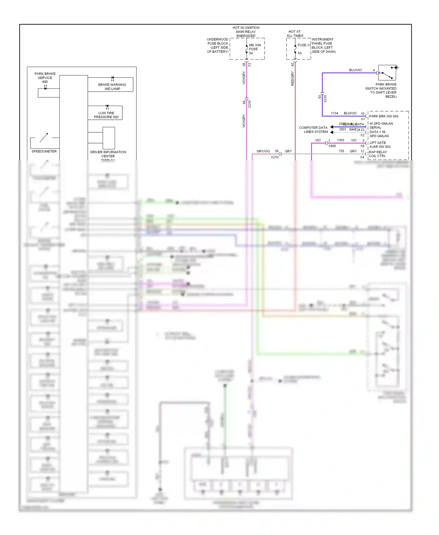 Wiring diagram dim ctrl led ctrl for Chevrolet Malibu VIII facelift (2013-2016) (1 of 1)