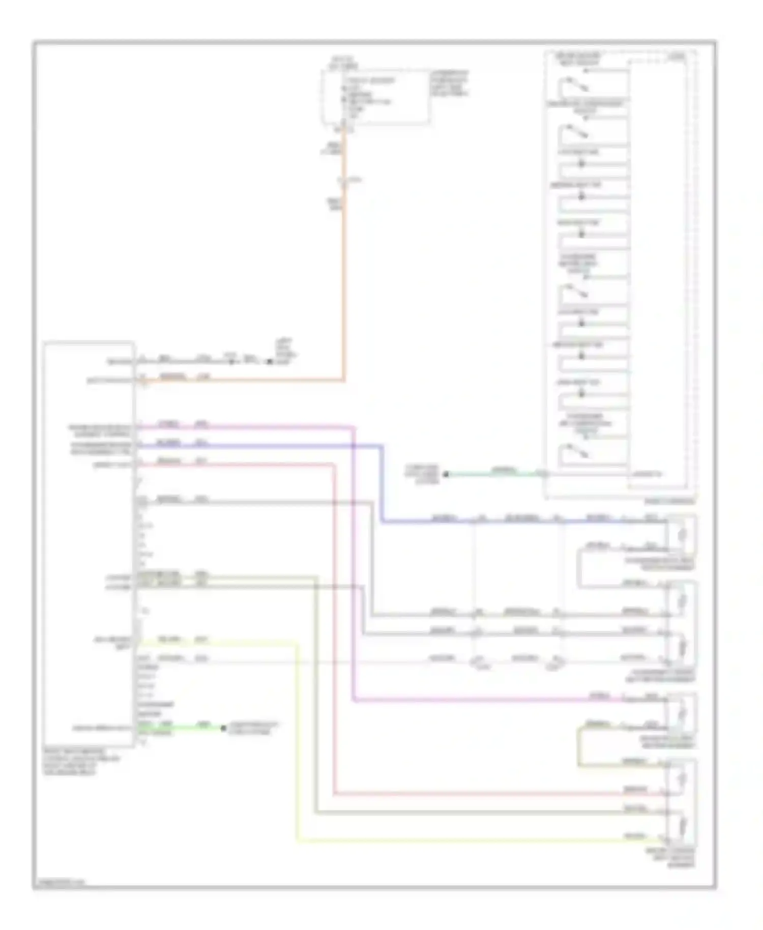 Wiring diagram driver heated back element control passenger heated back element ctrl for Chevrolet Malibu VIII facelift (2013-2016) (1 of 1)