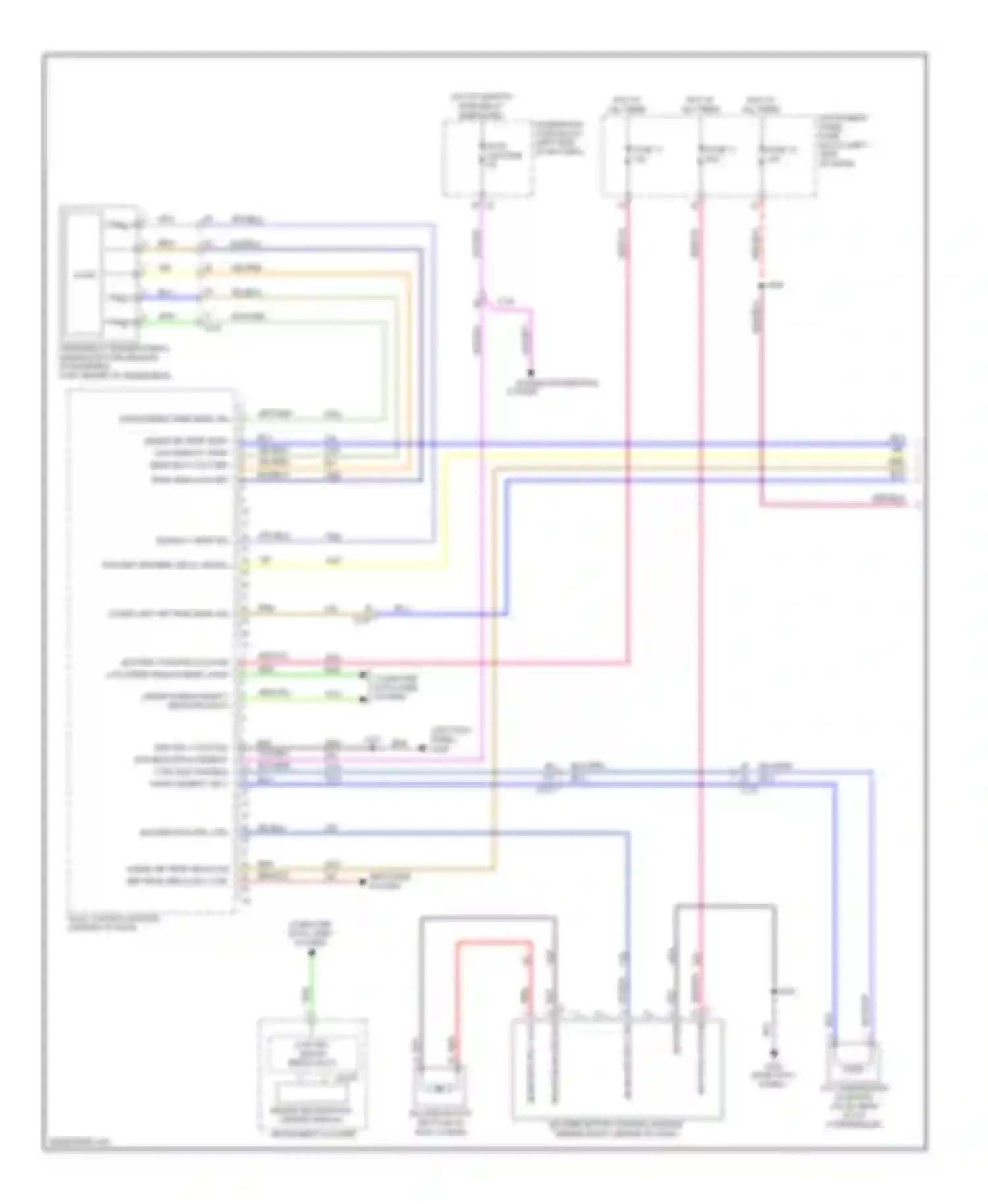 Wiring diagram driver information center display instrument cluster for Chevrolet Malibu VIII facelift (2013-2016) (1 of 2)