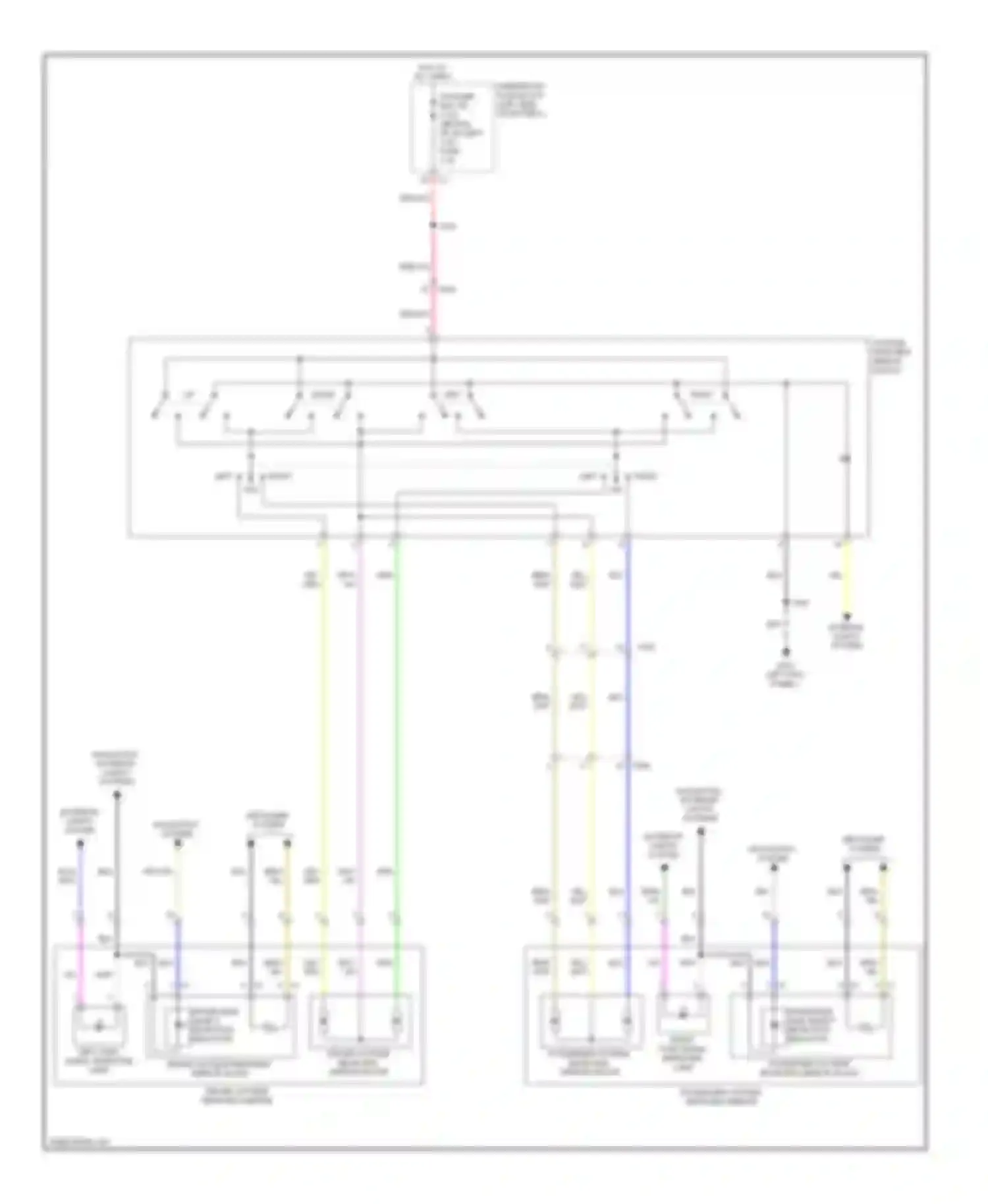 Wiring diagram driver side object detection indicator for Chevrolet Malibu VIII facelift (2013-2016) (4 of 4)