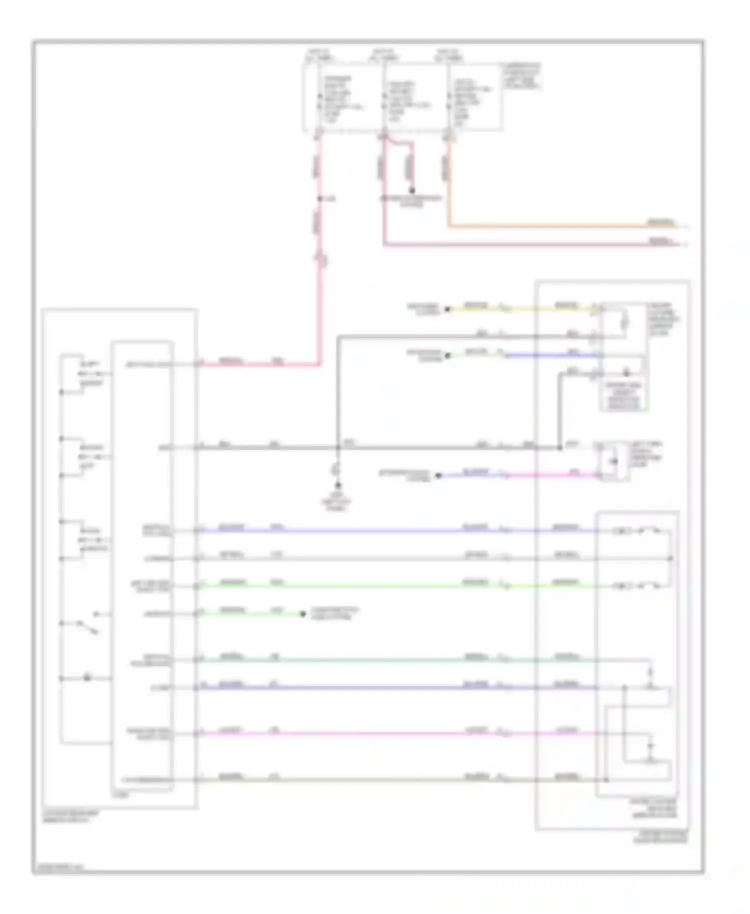 Wiring diagram driver side object detection indicator for Chevrolet Malibu VIII facelift (2013-2016) (3 of 4)