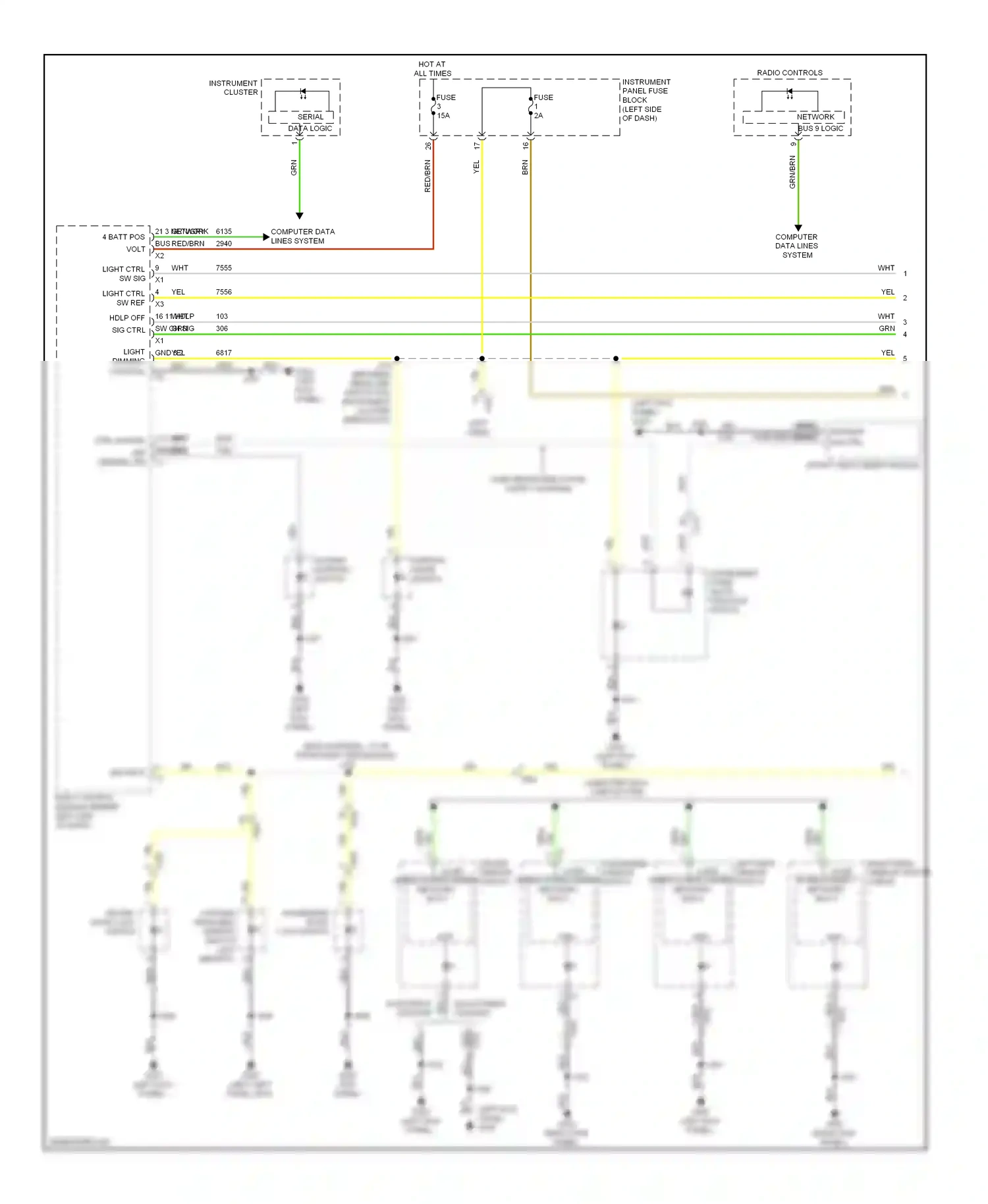 Wiring diagram driver window switch for Chevrolet Malibu VIII facelift (2013-2016) (4 of 12)