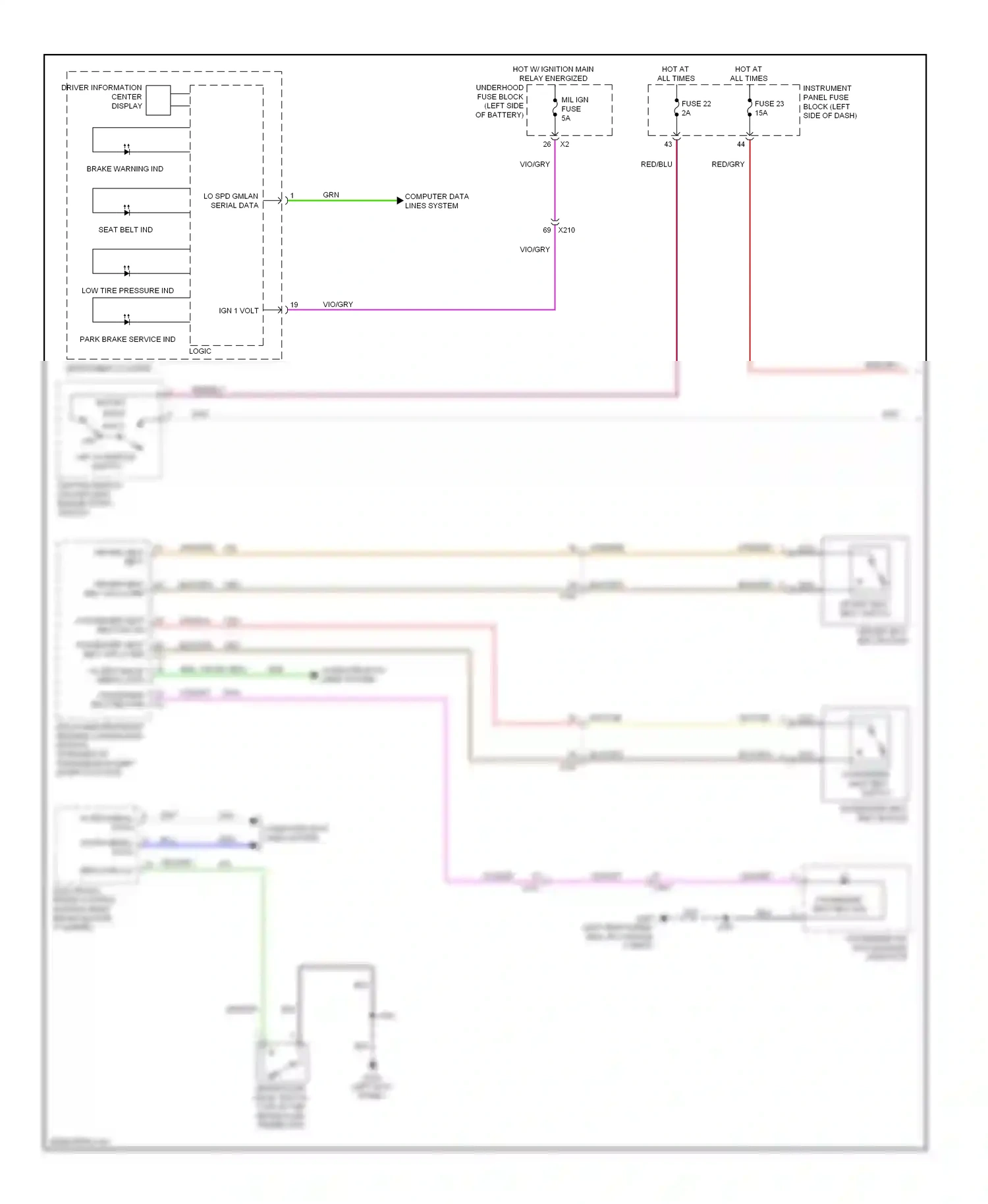 Wiring diagram electronic brake control module for Chevrolet Malibu VIII facelift (2013-2016) (5 of 5)