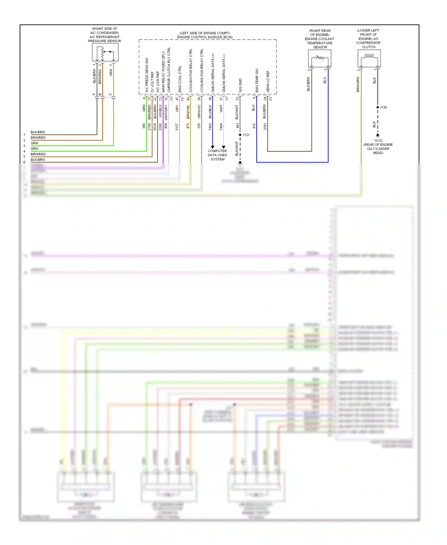 Wiring diagram eng cool ctrl for Chevrolet Malibu VIII facelift (2013-2016) (2 of 2)
