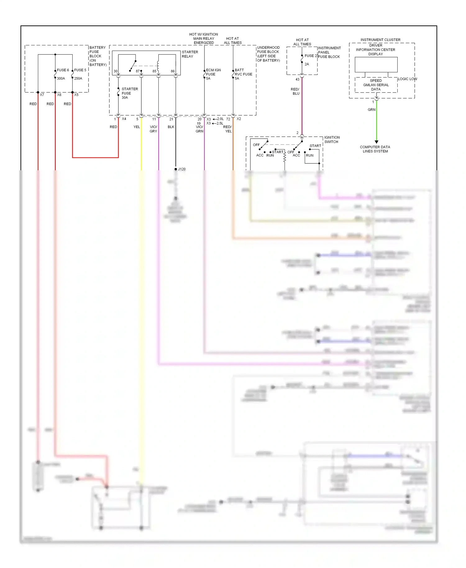 Wiring diagram engine compt) for Chevrolet Malibu VIII facelift (2013-2016) (1 of 5)