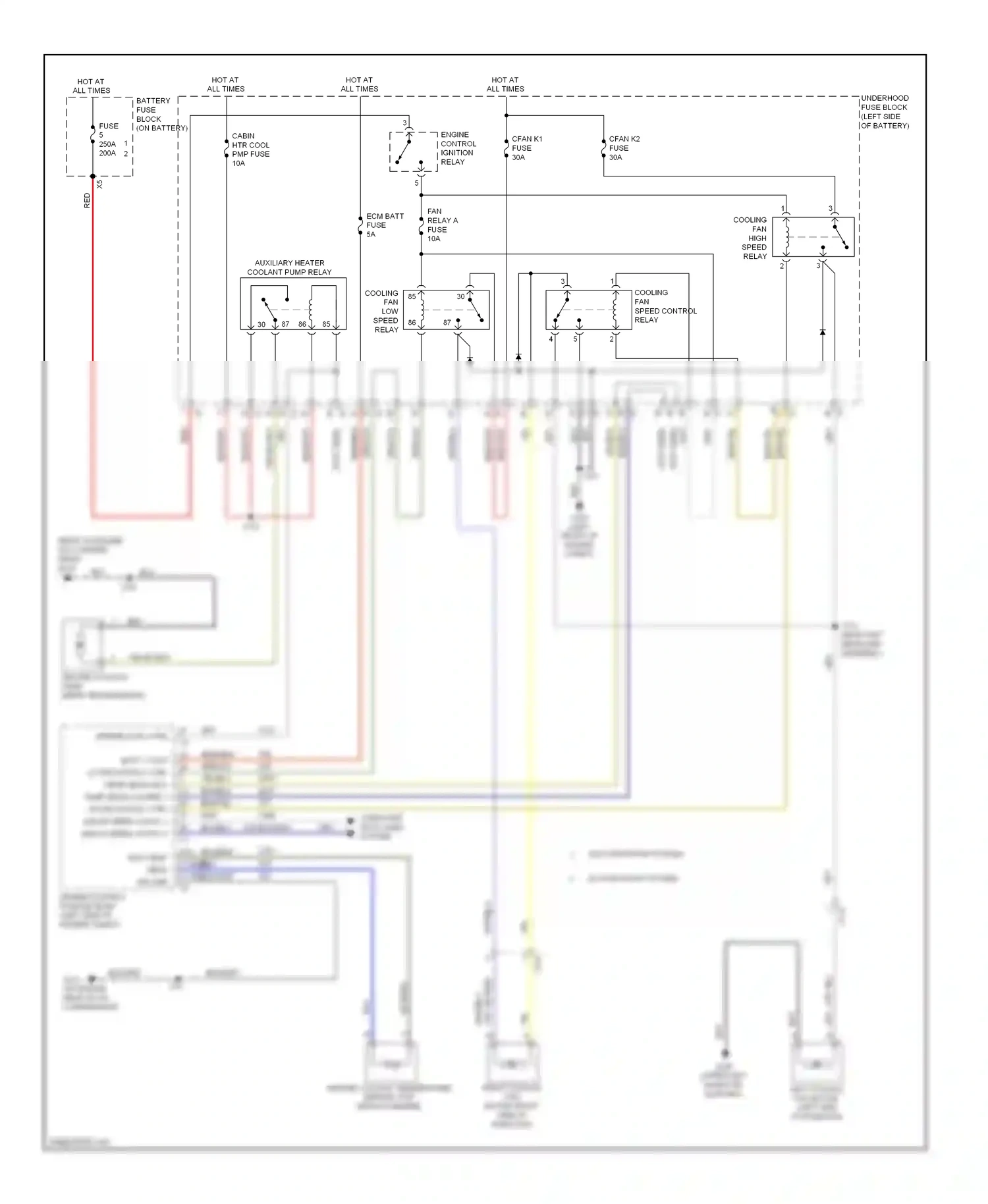 Wiring diagram engine control ignition relay for Chevrolet Malibu VIII facelift (2013-2016) (1 of 2)