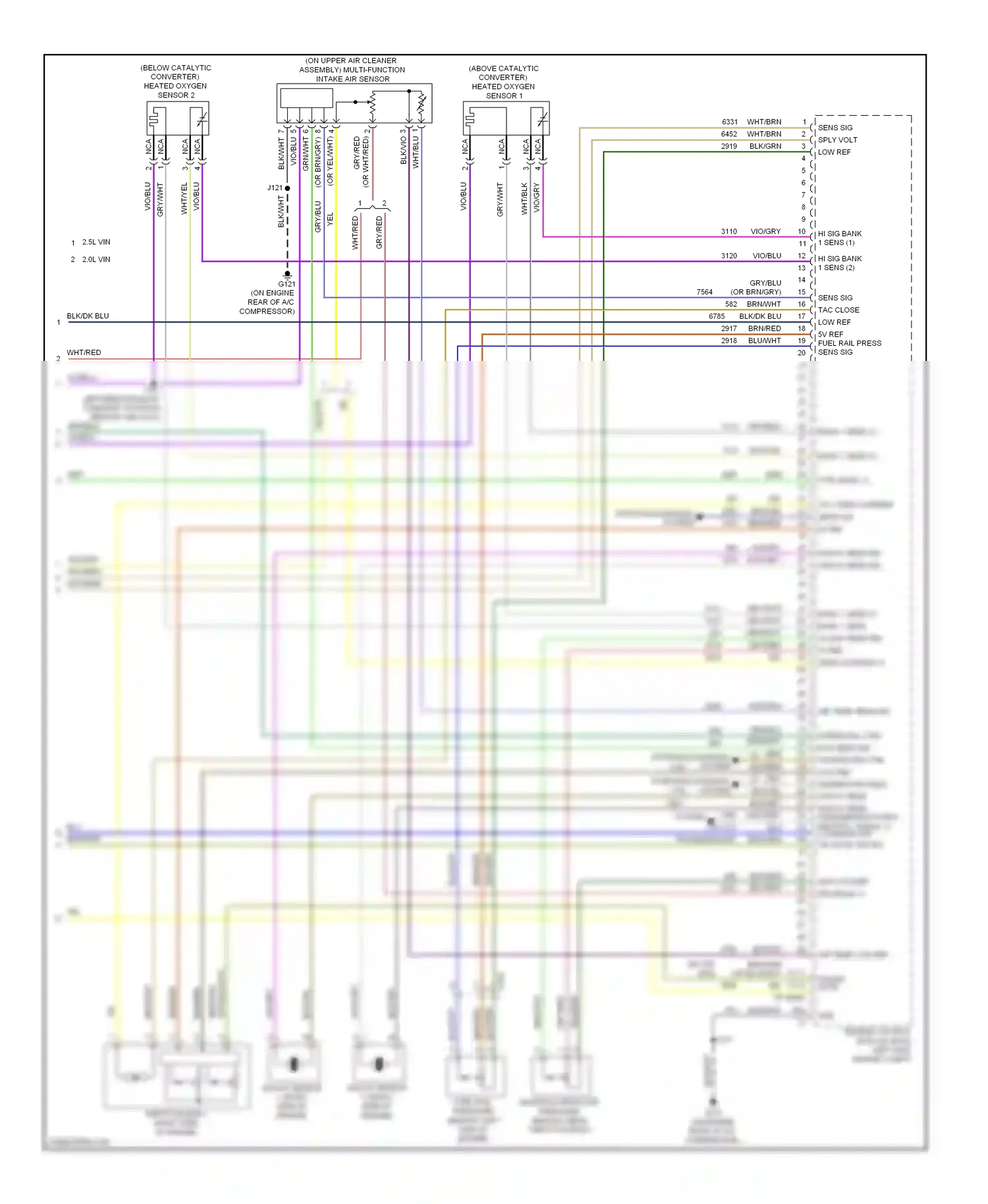 Chevrolet Malibu VIII facelift (2013-2016) engine control module (ecm) wiring diagram  (8 of 12)